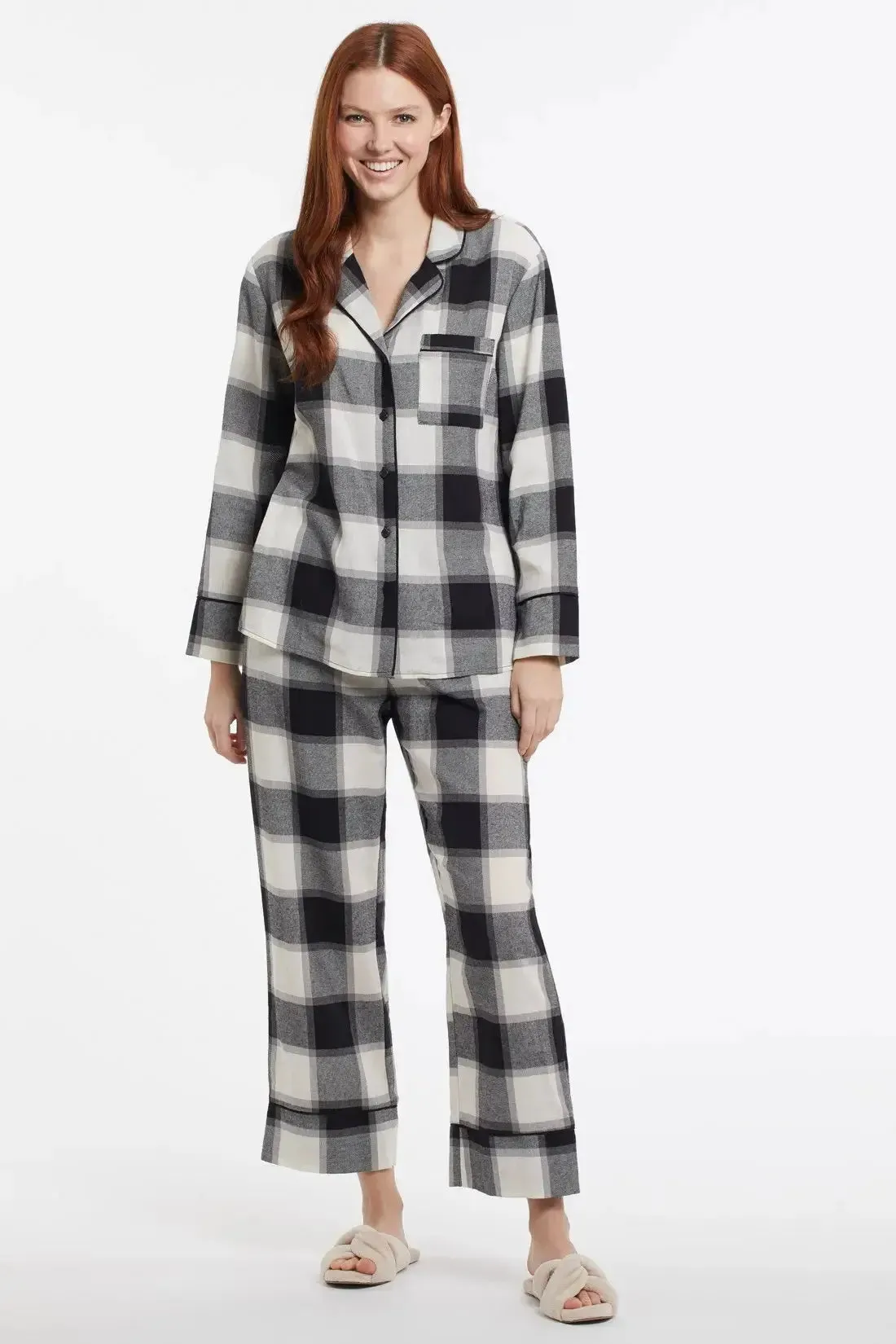 2-Piece Plaid Flannel Pajama Set