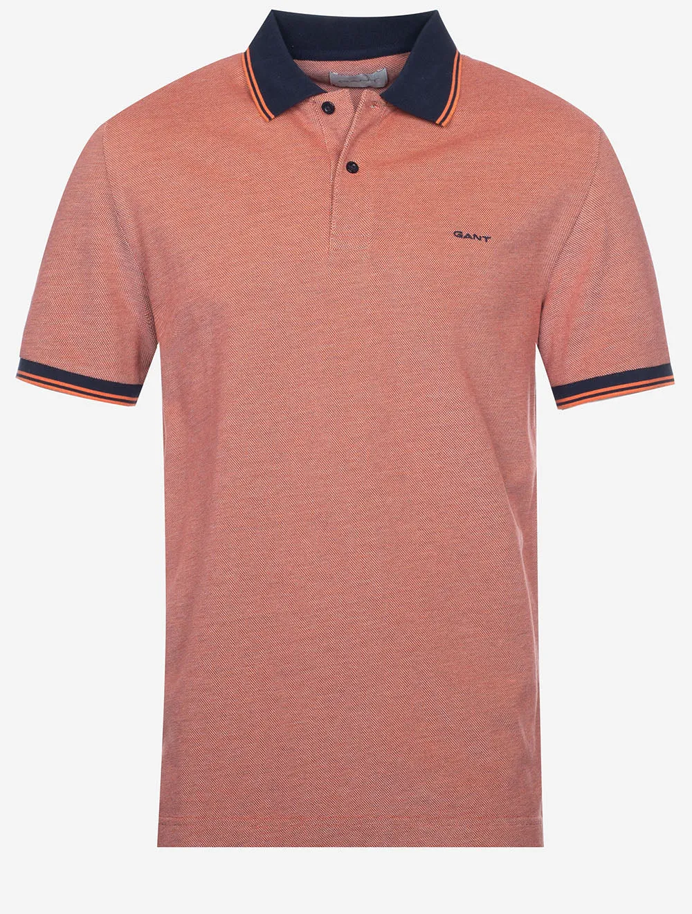 4 Colour Oxford Short Sleeve Pique Polo Sweet Orange