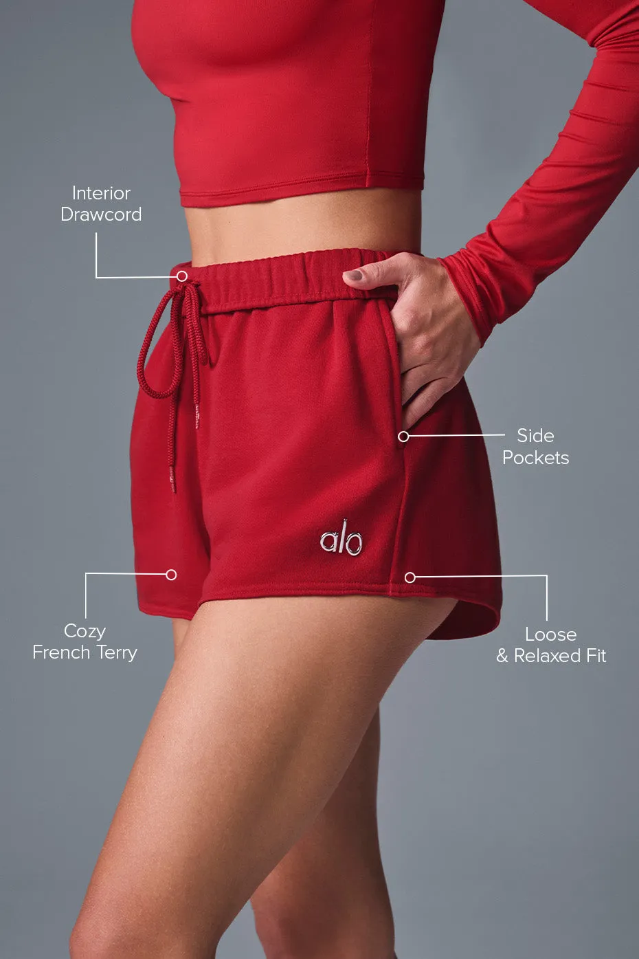 Accolade Short - Bold Red