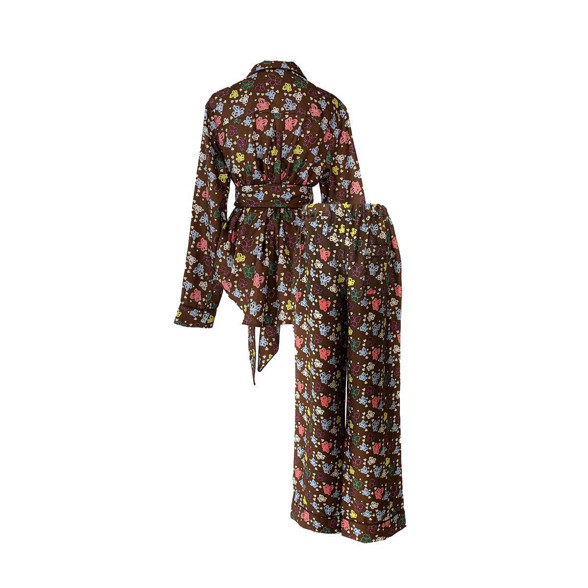 Audrey Lounge Silk Set Coffee