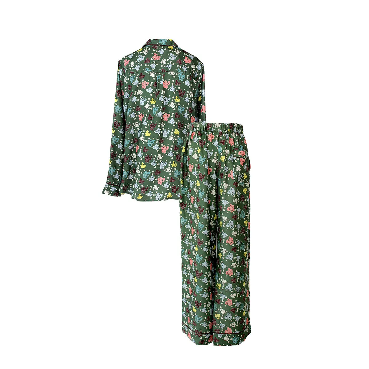 Audrey Lounge Silk Set Moss Green