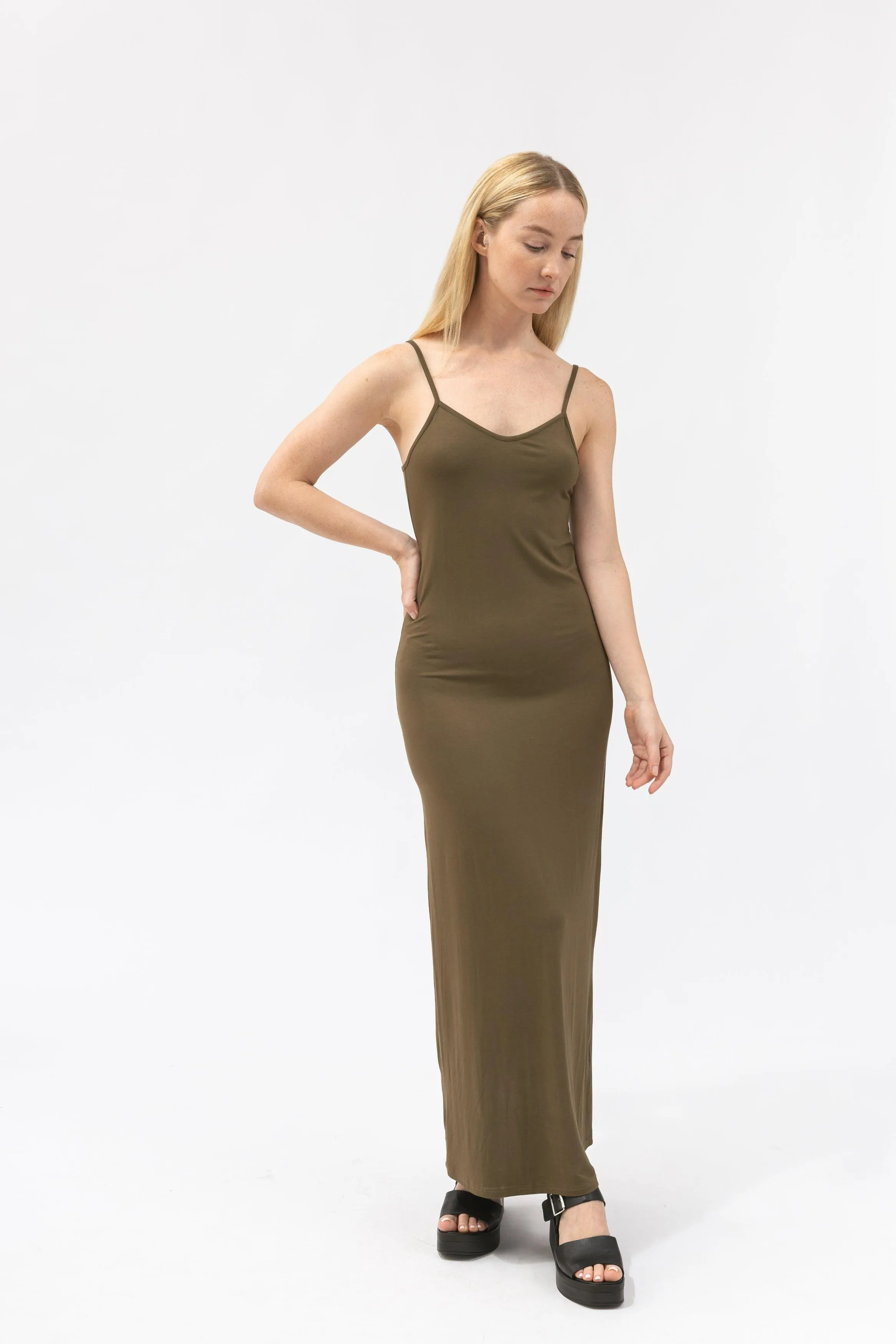 Bamboo Long Length Cami Dress