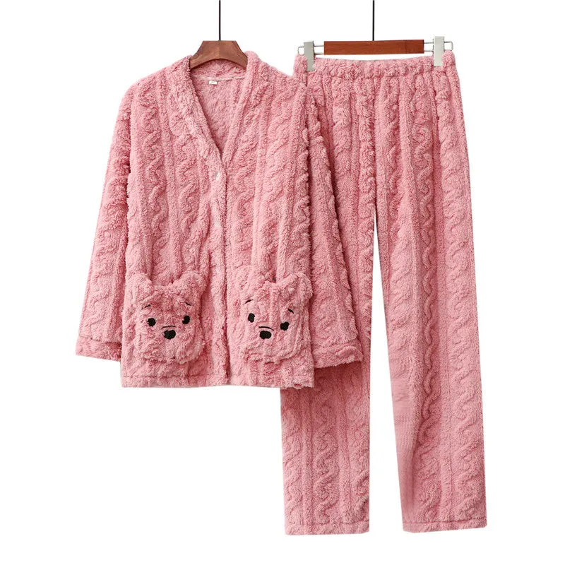 Bear Face Fleece Loungewear