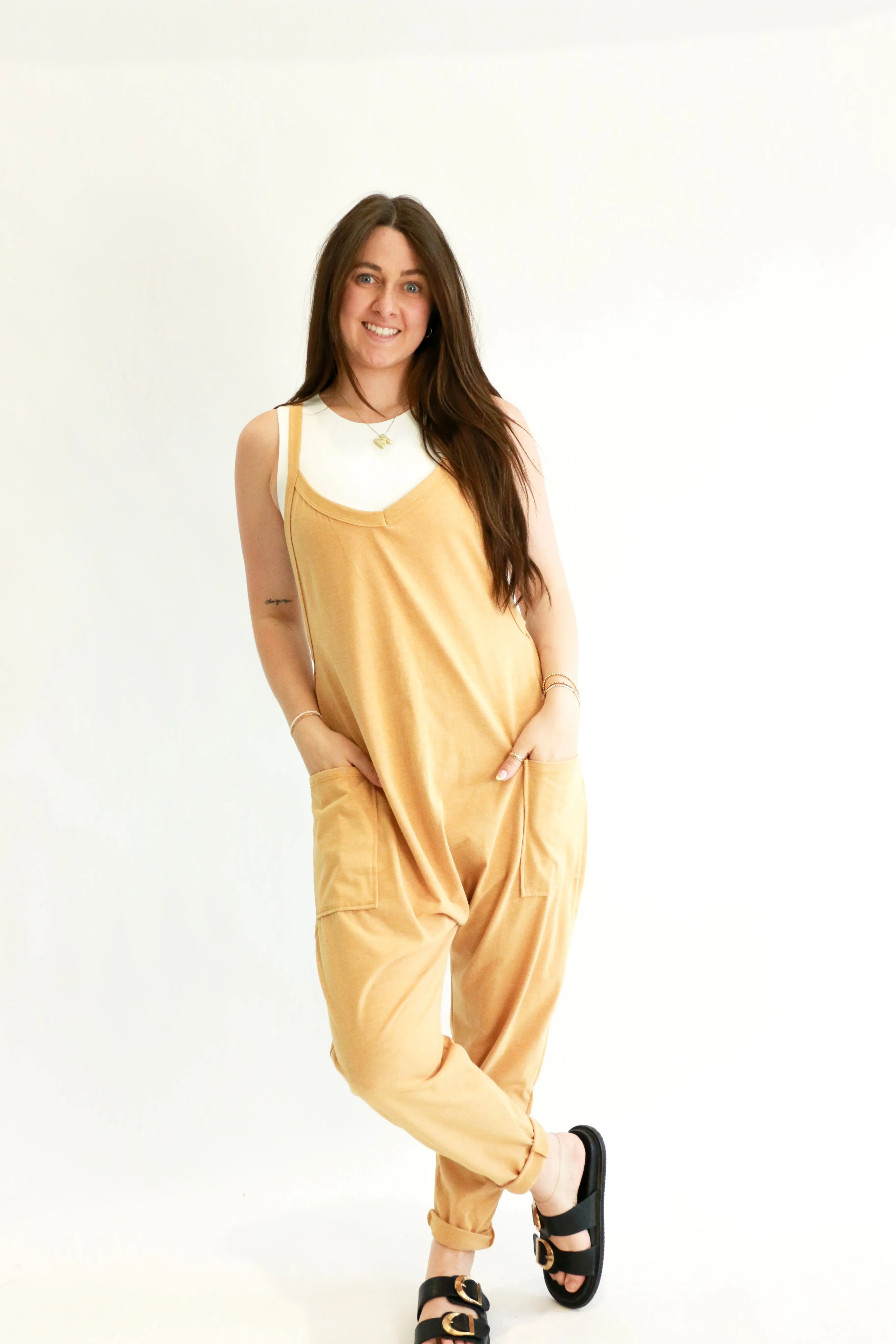 Bella Harem Onesie | Solid | Mustard