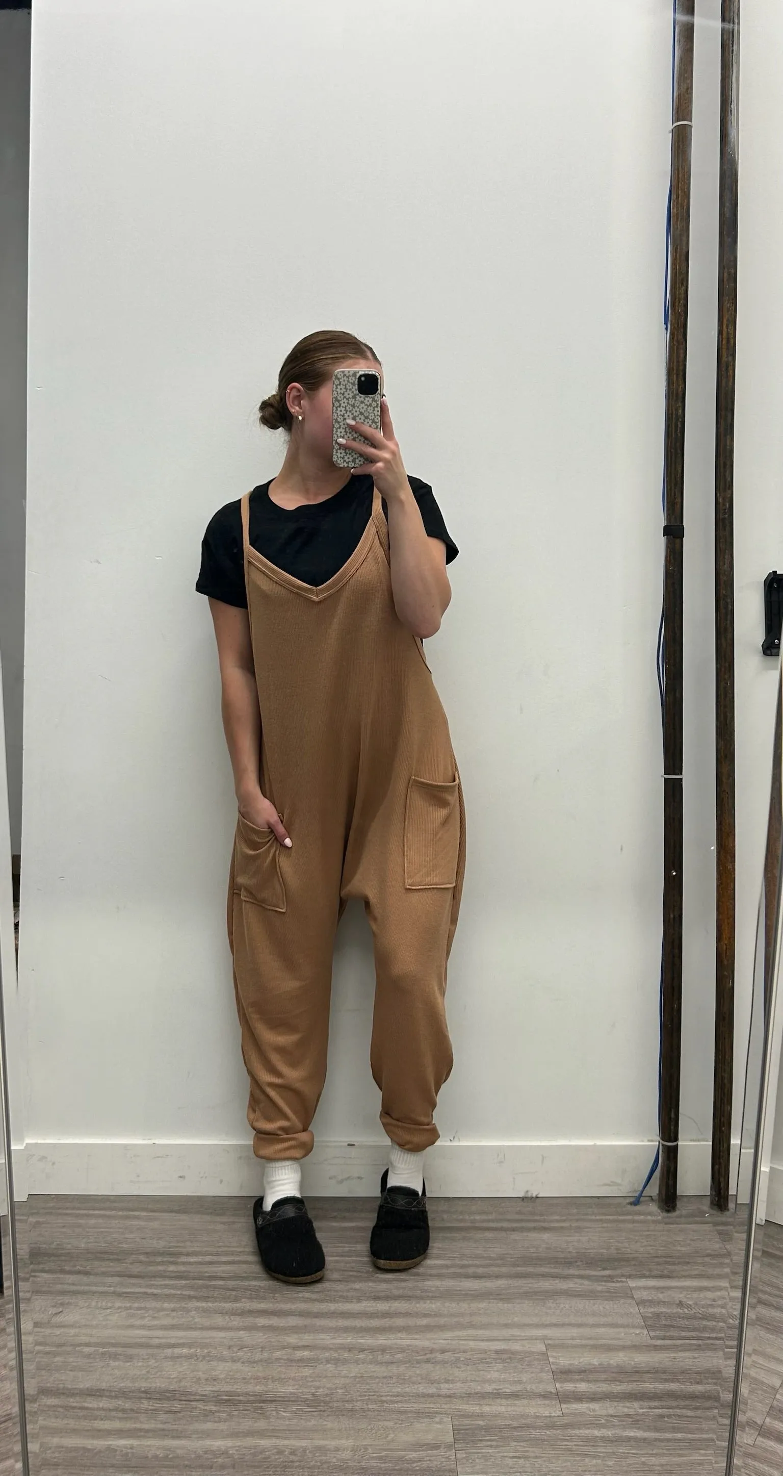 Bella Harem Onesie | Waffle | Camel