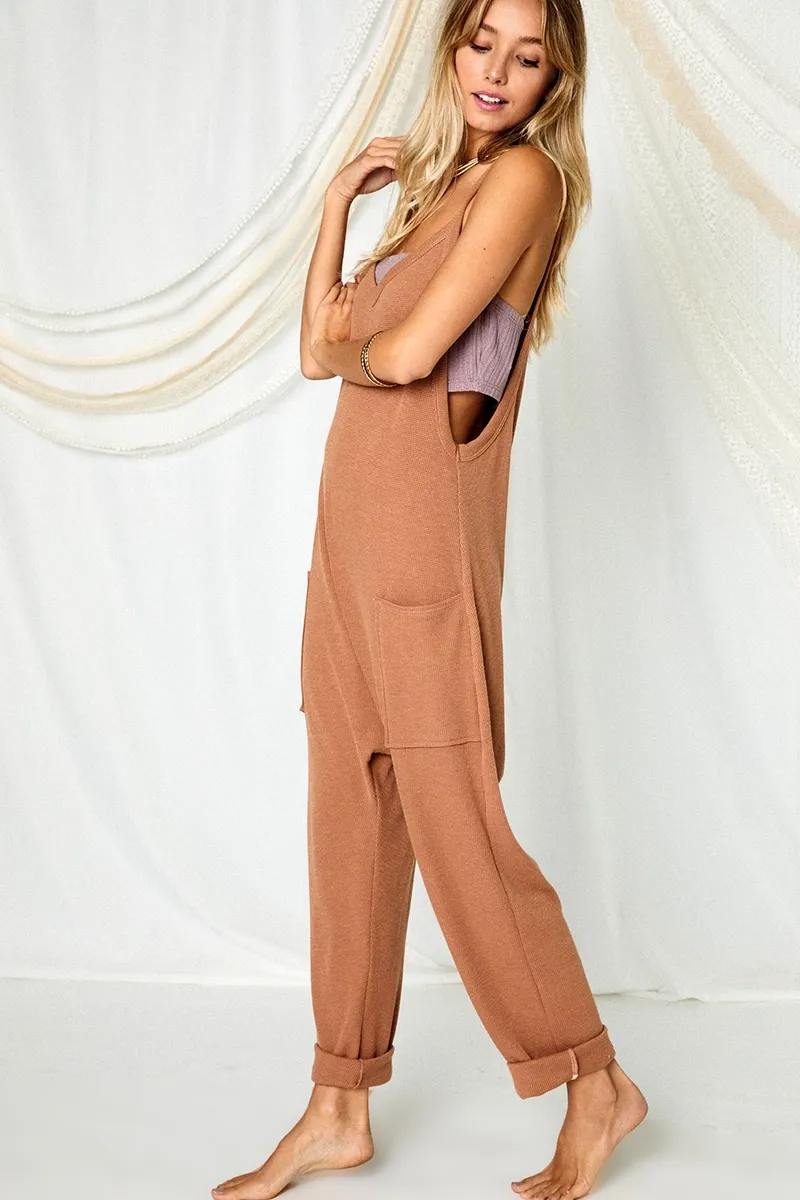 Bella Harem Onesie | Waffle | Camel