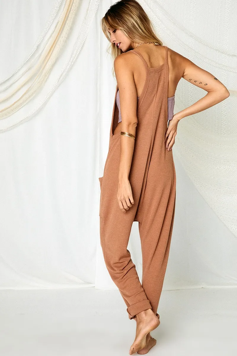 Bella Harem Onesie | Waffle | Camel