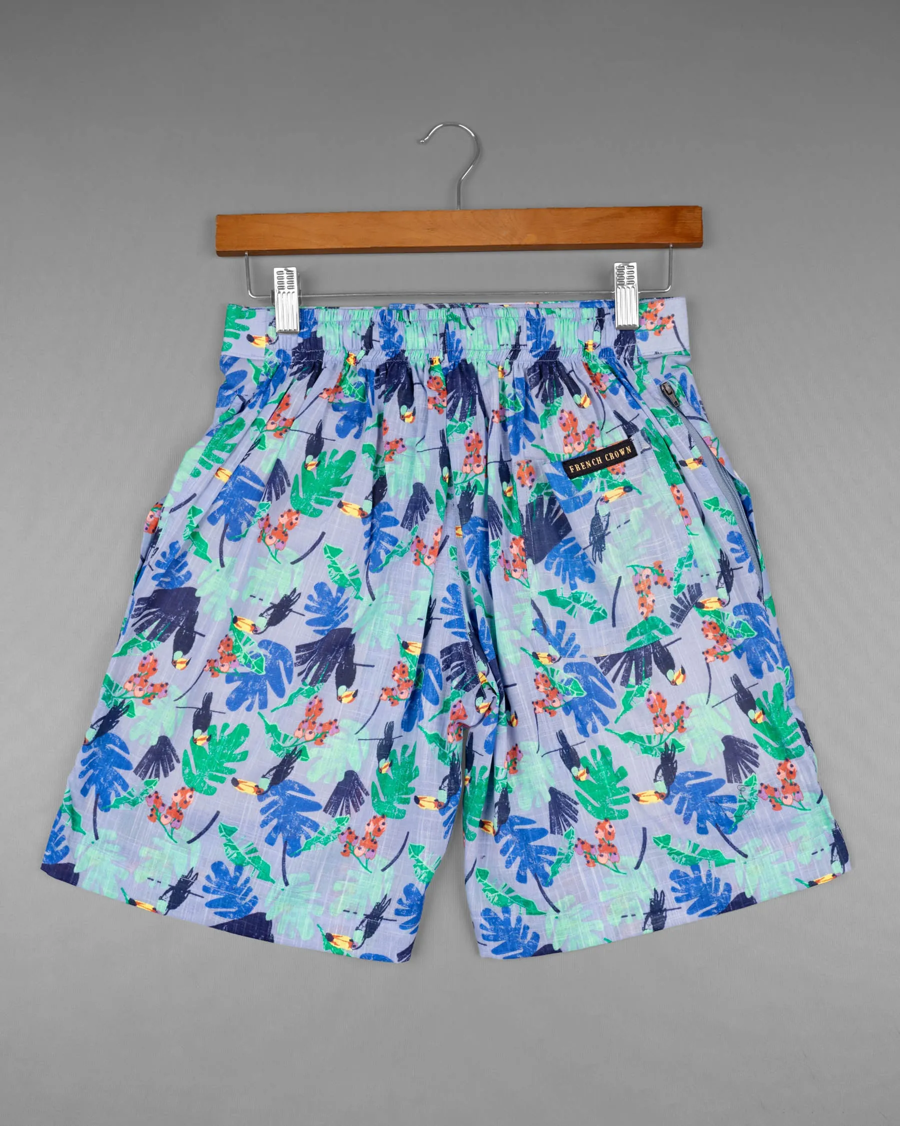 Blue Bell Tropical Print Premium Cotton Shorts