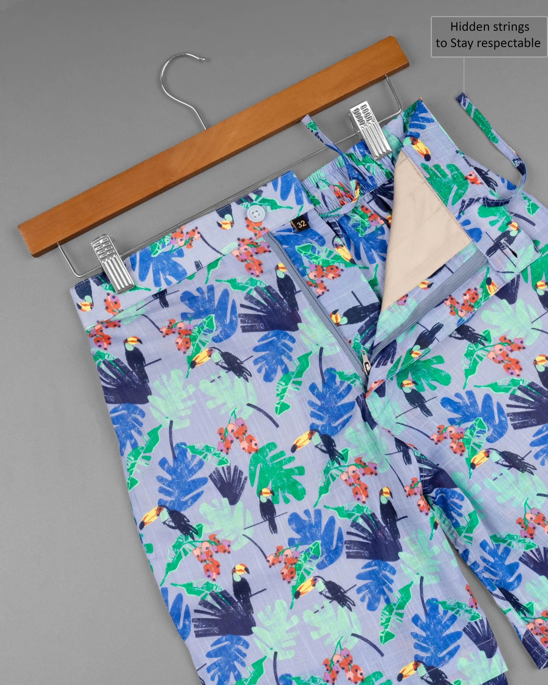 Blue Bell Tropical Print Premium Cotton Shorts