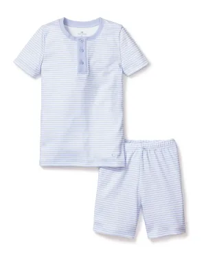 Blue Stripes Snug Fit Short Set