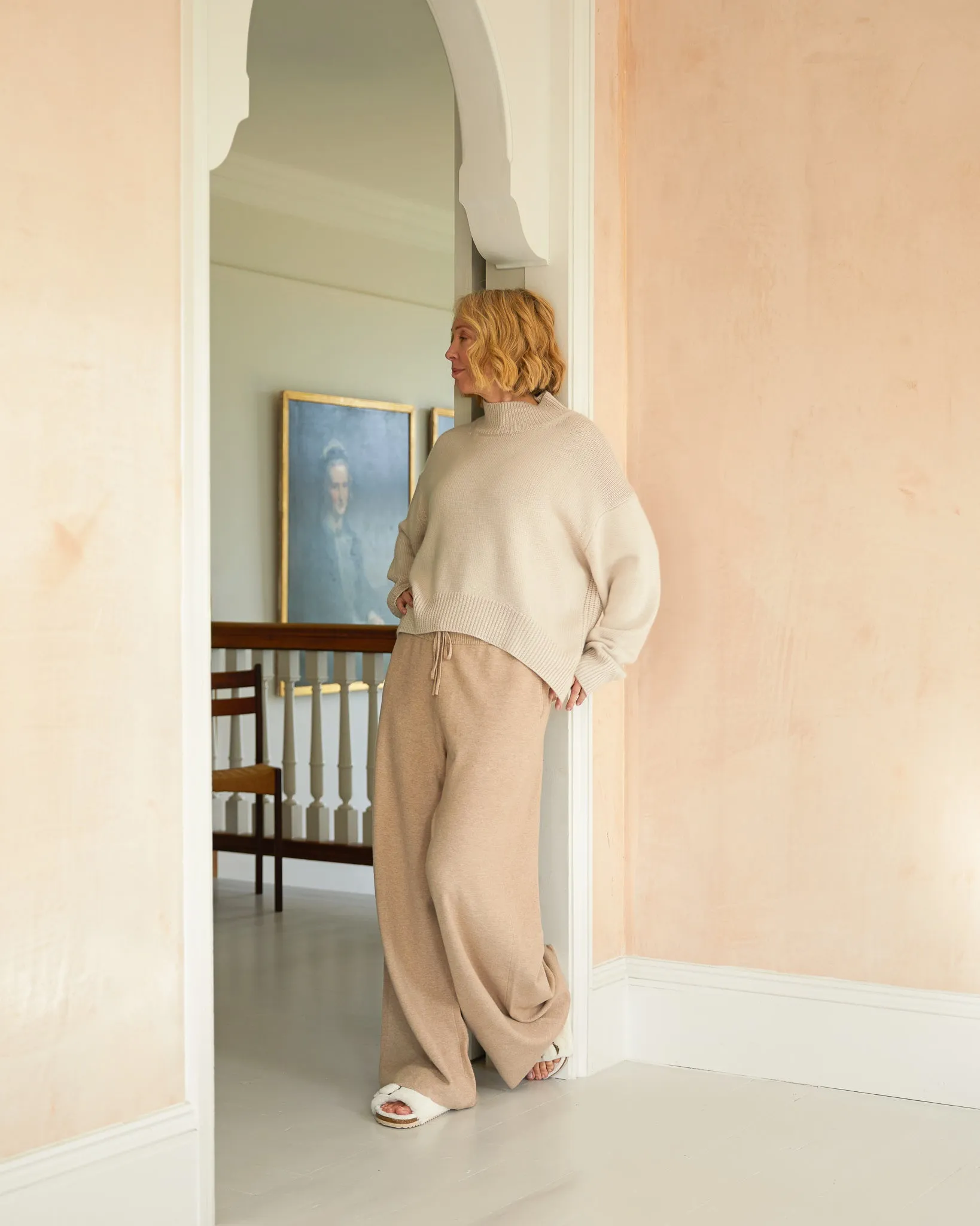 CHALK JANIS TROUSERS | BEIGE