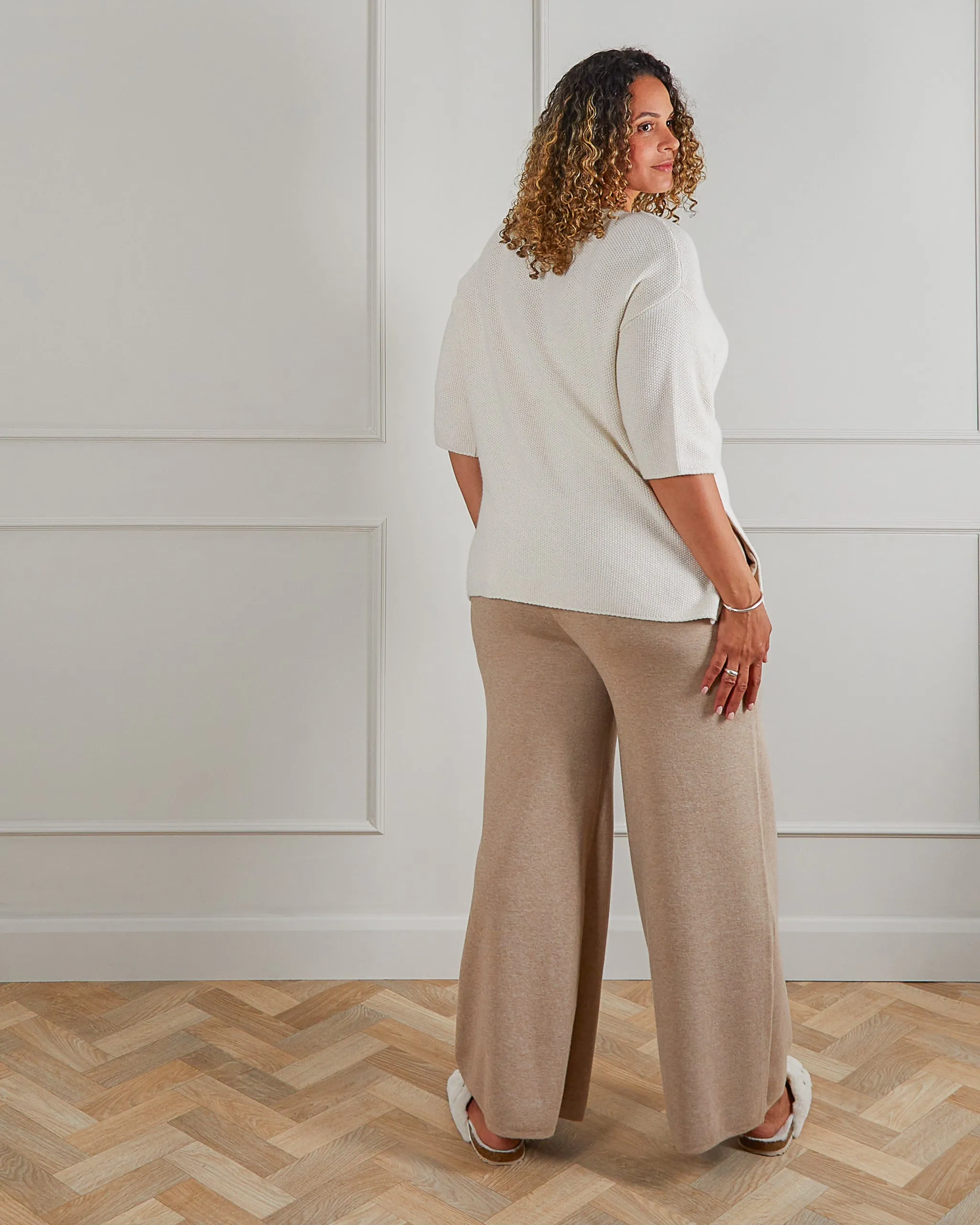 CHALK JANIS TROUSERS | BEIGE