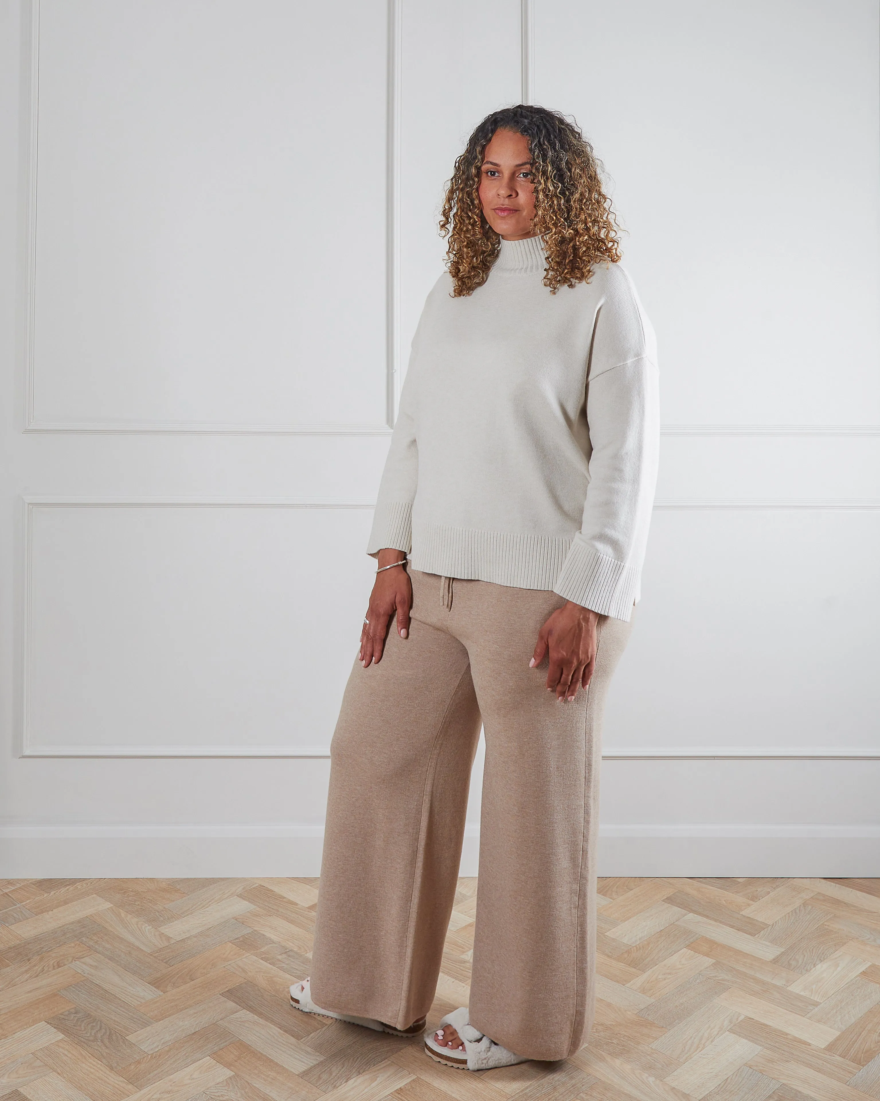 CHALK JANIS TROUSERS | BEIGE