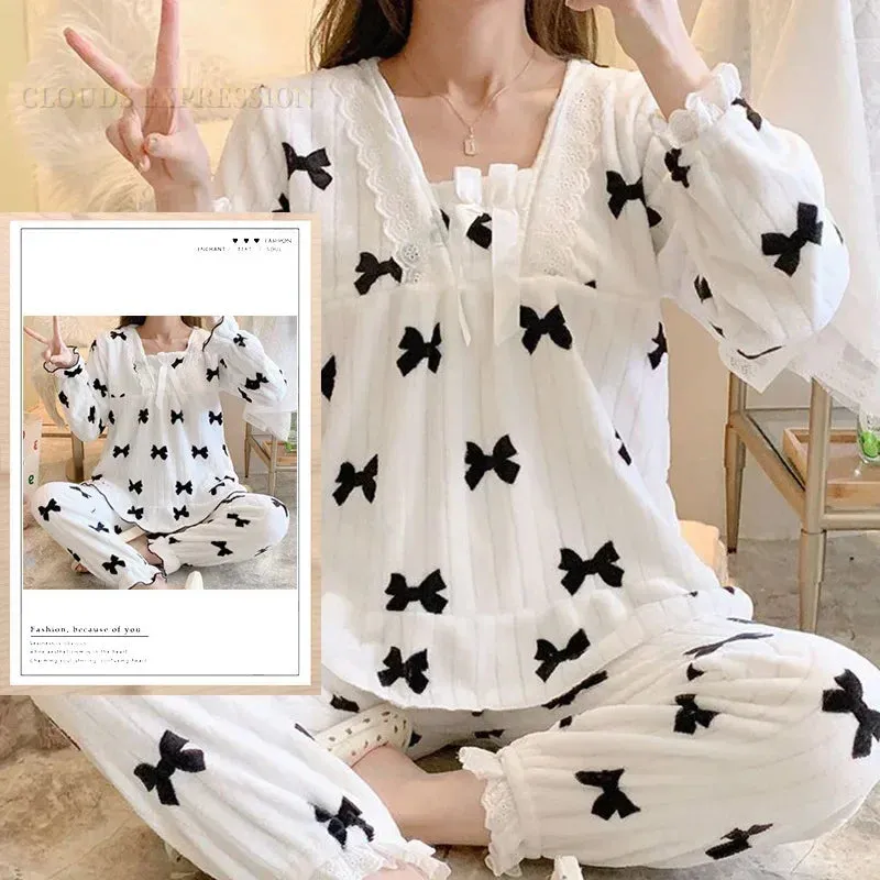 Cosy Winter & Autumn Pyjama Warm Sets