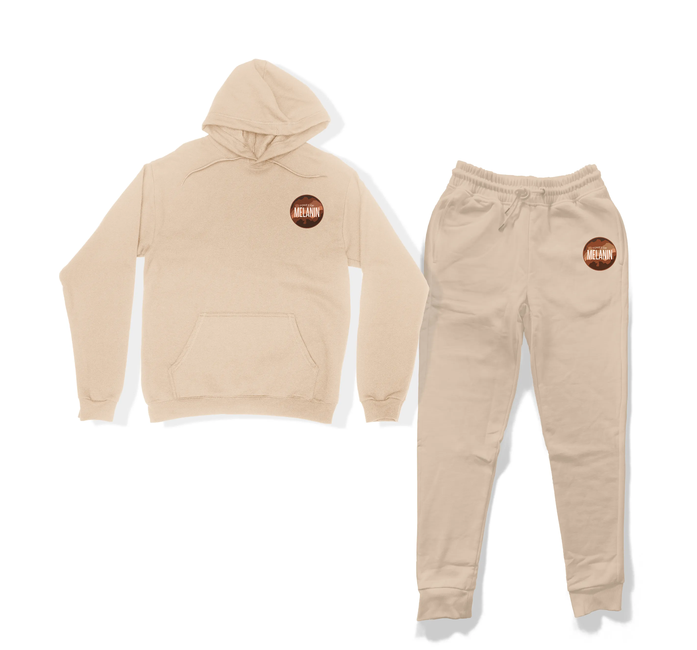 Cream Signature Tones Silicon Logo Sweatsuit