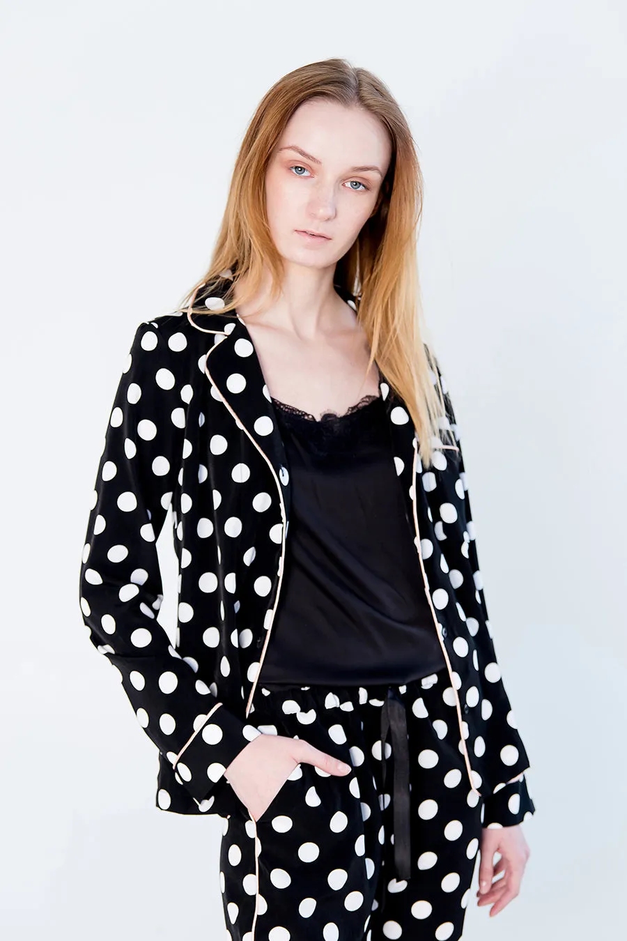 Dotted pajama - Black