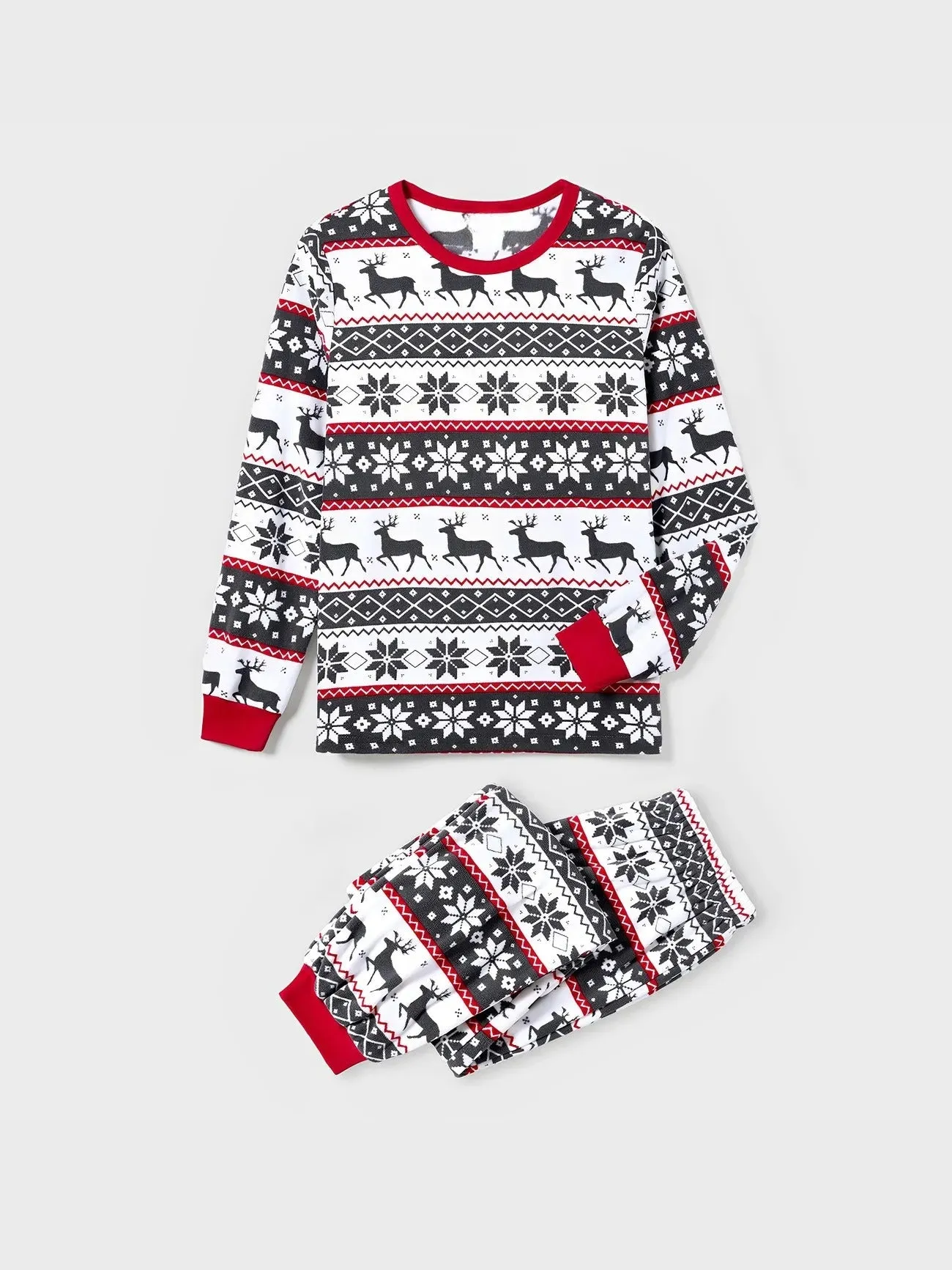 Family Matching Nordic Reindeer Pajama Set