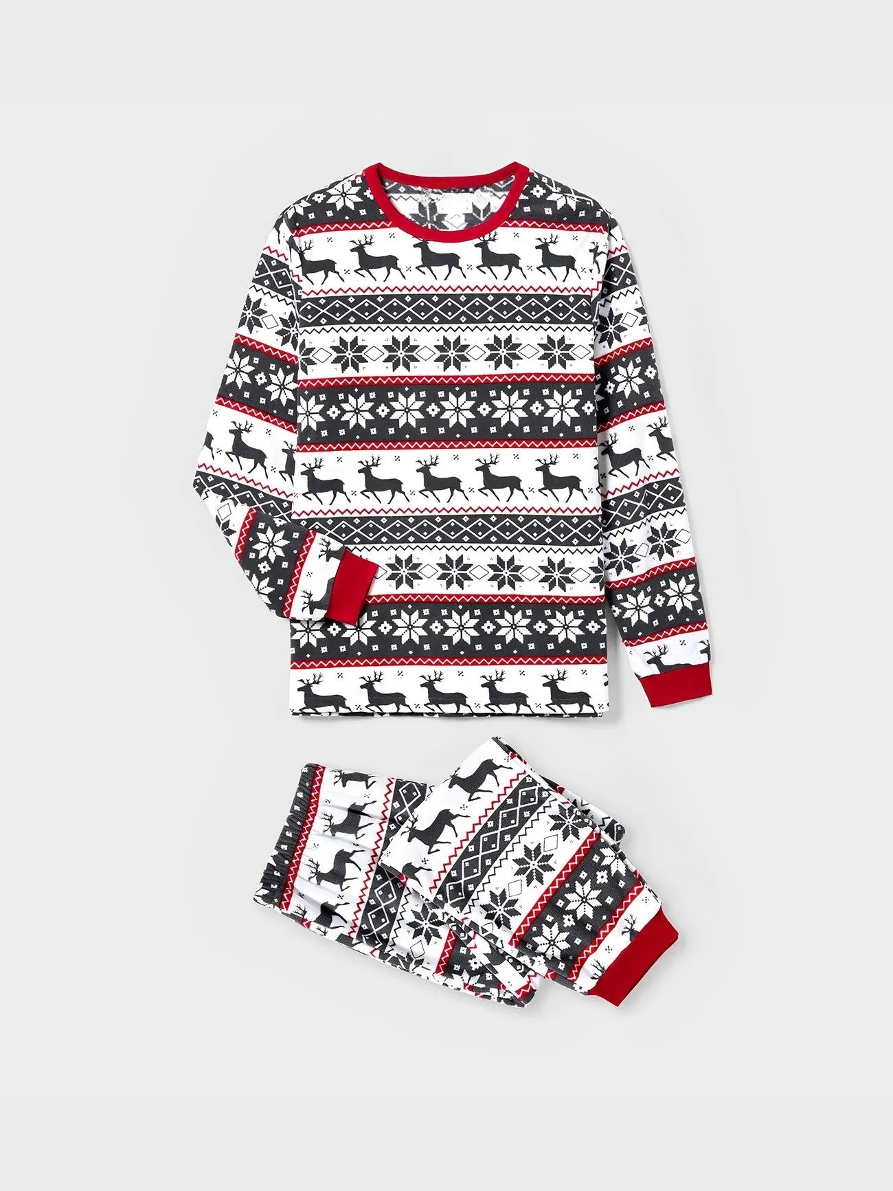 Family Matching Nordic Reindeer Pajama Set