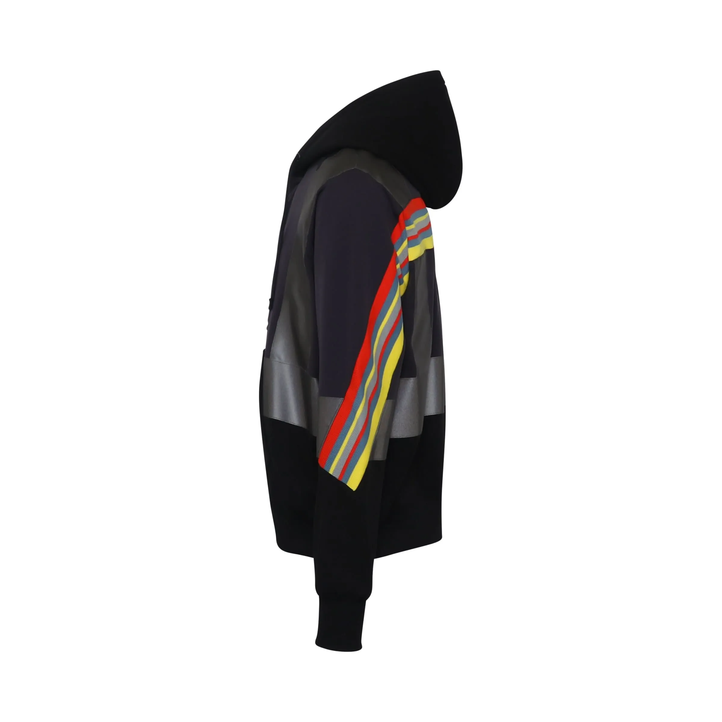 Fireman Rib Hoodie in Black