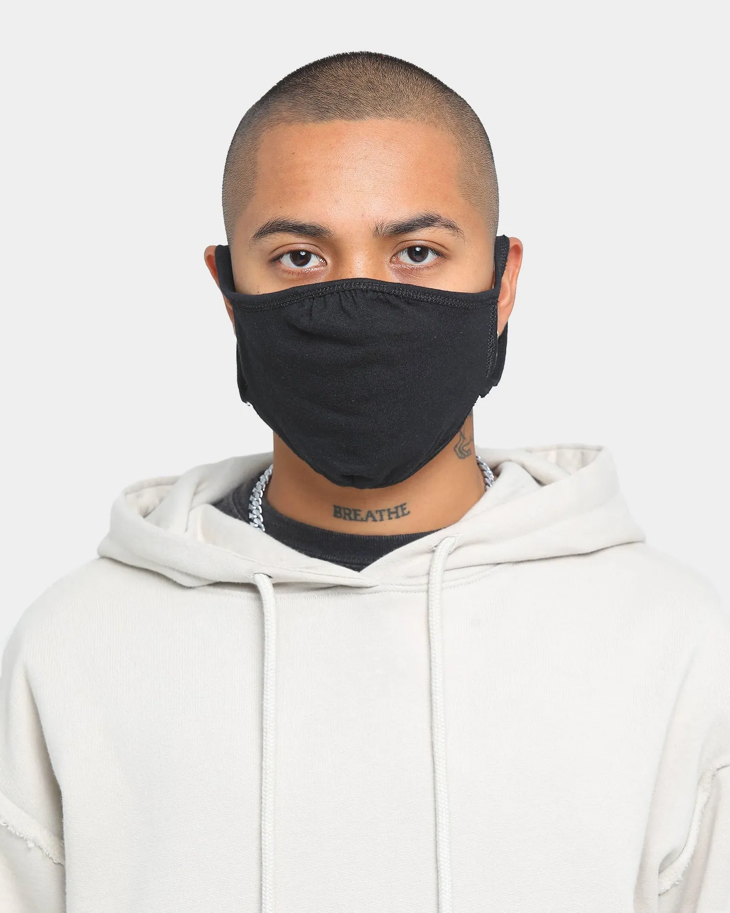 Goat Crew 100 Pack Blank Face Mask Black