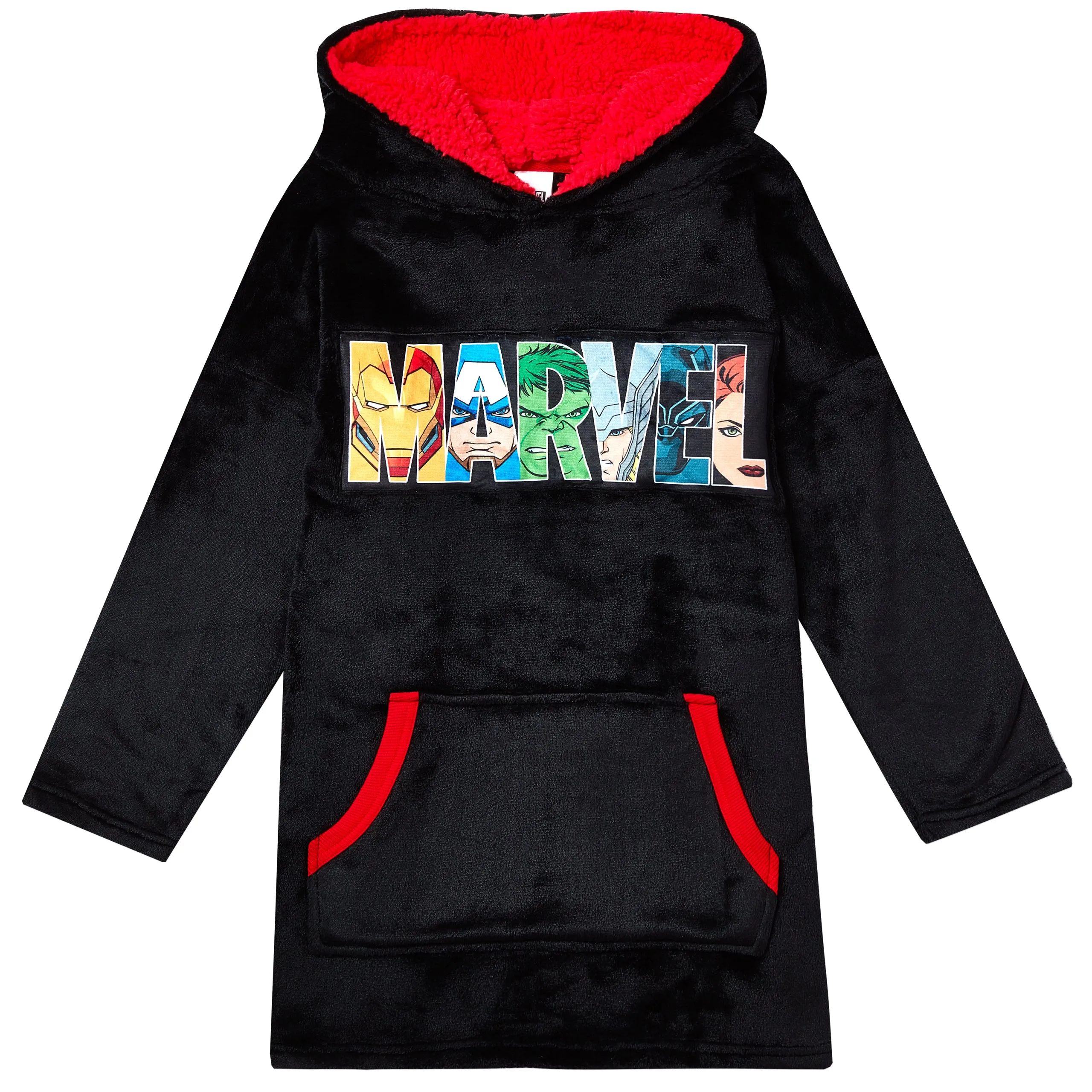 Kids Marvel Fleece Hoodie Blanket - One Size