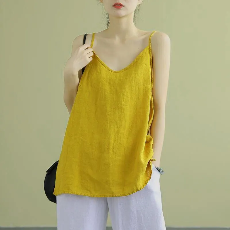 Linen/Cotton Camisole Summer Top