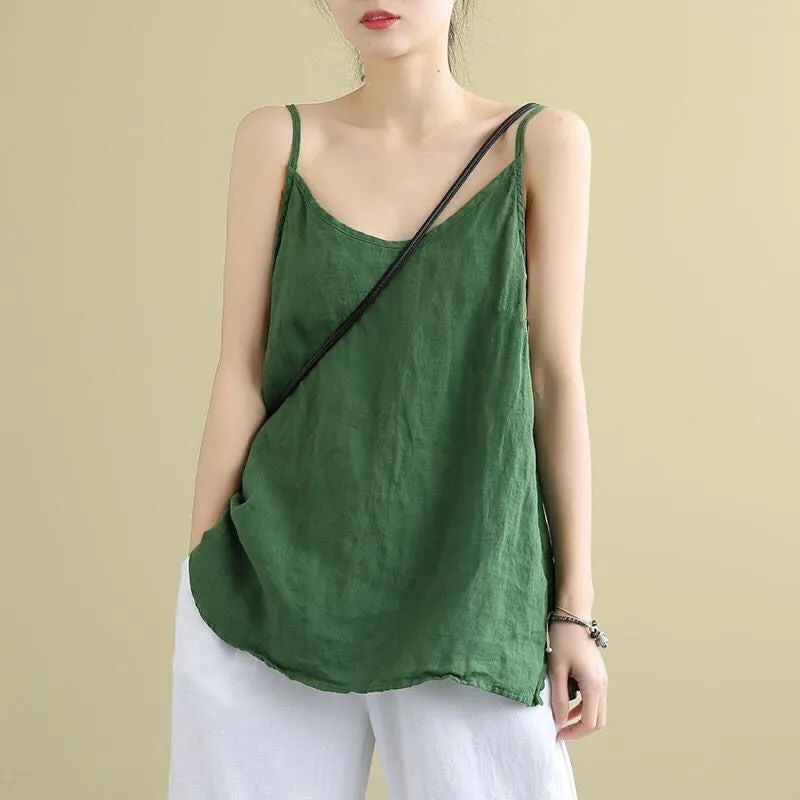 Linen/Cotton Camisole Summer Top