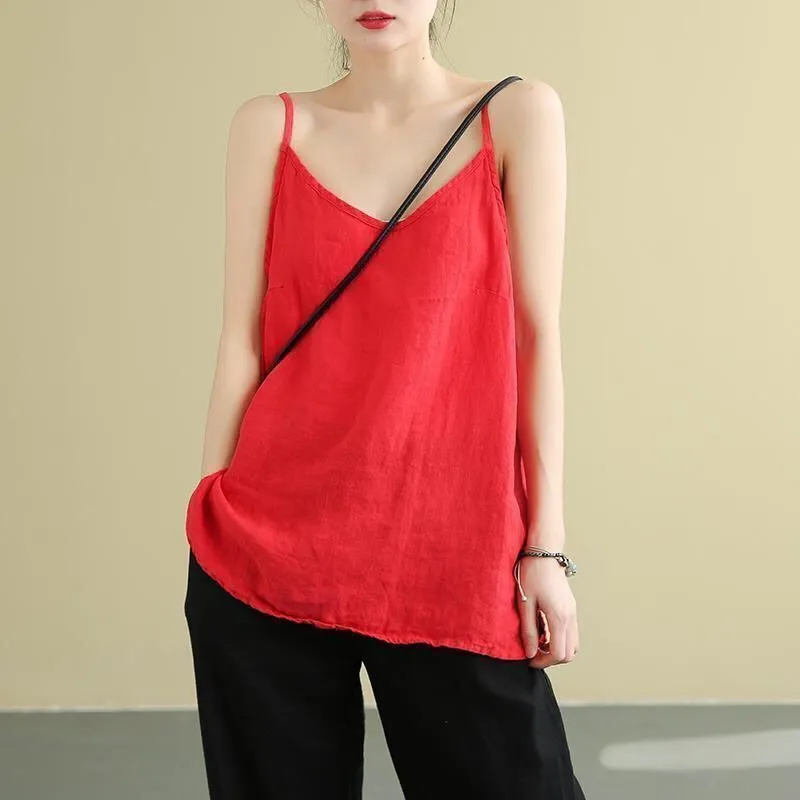 Linen/Cotton Camisole Summer Top