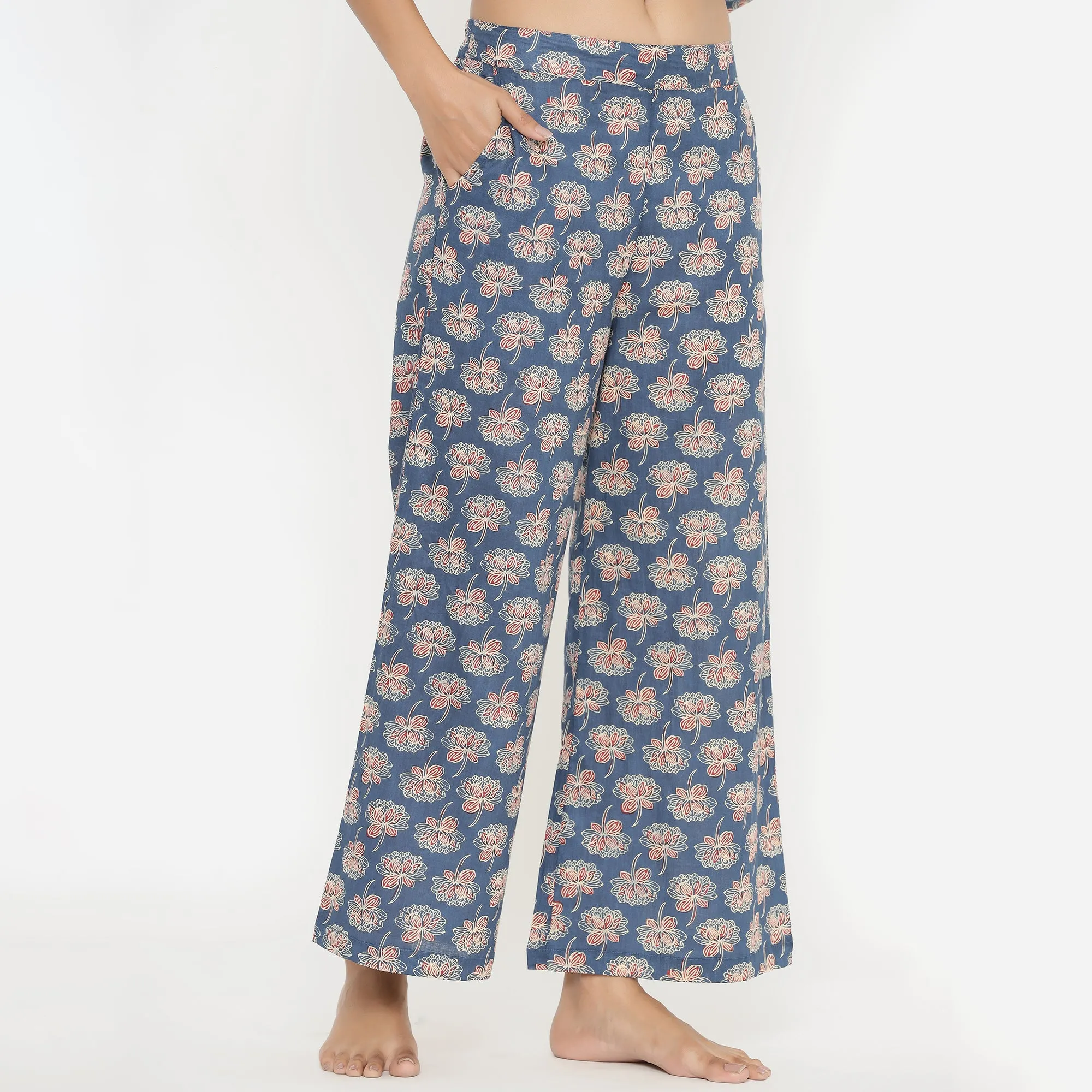 Lotus on Indigo Loungewear Top Set