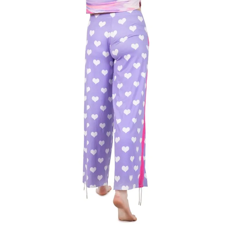 Loungewear Lavender/Fuchsia&White Hearts (UK Size 8-14)