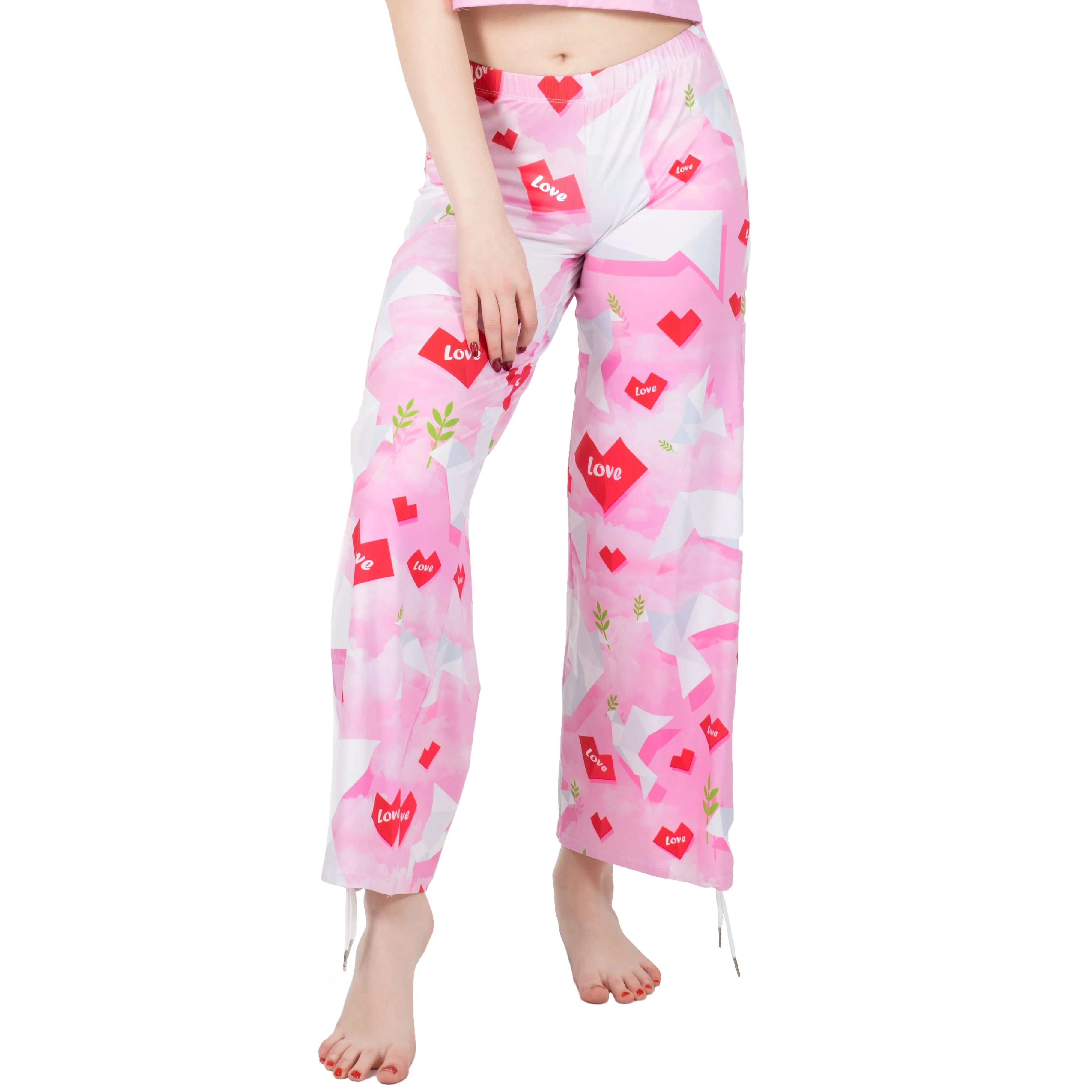 Loungewear Pink Origami Love (UK Size 8-14)