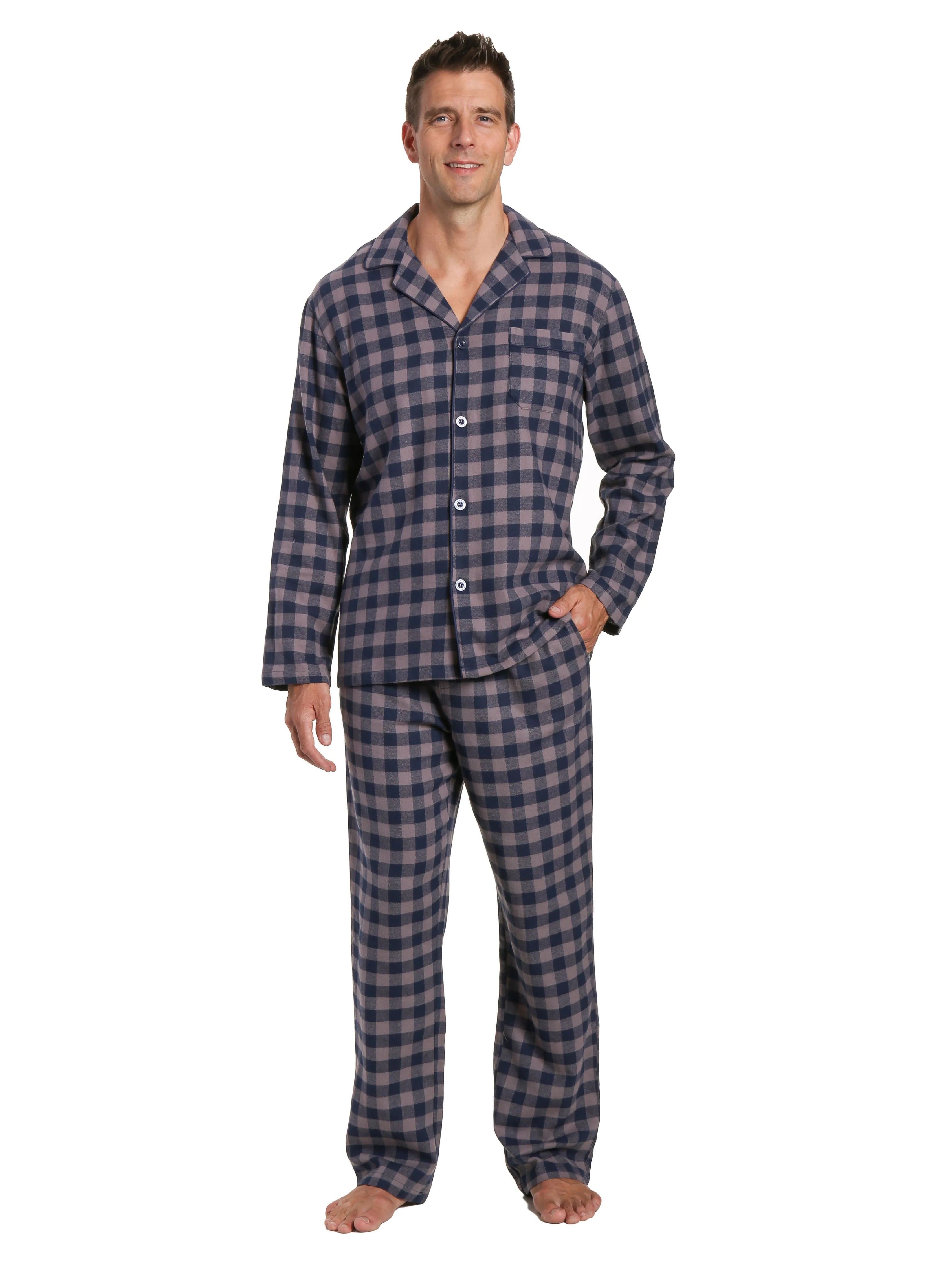 Men's 100% Cotton Flannel Pajama Set