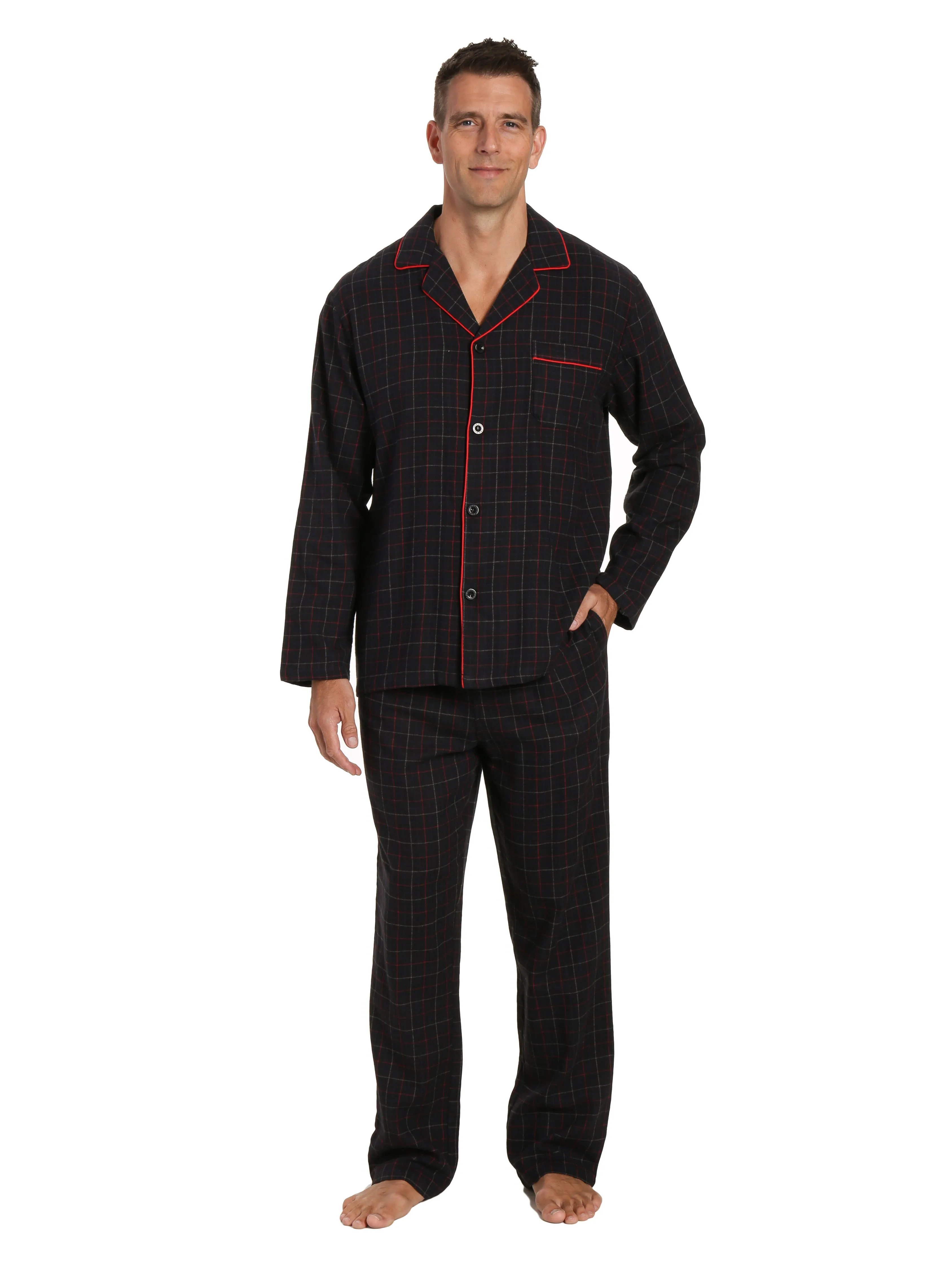 Men's 100% Cotton Flannel Pajama Set