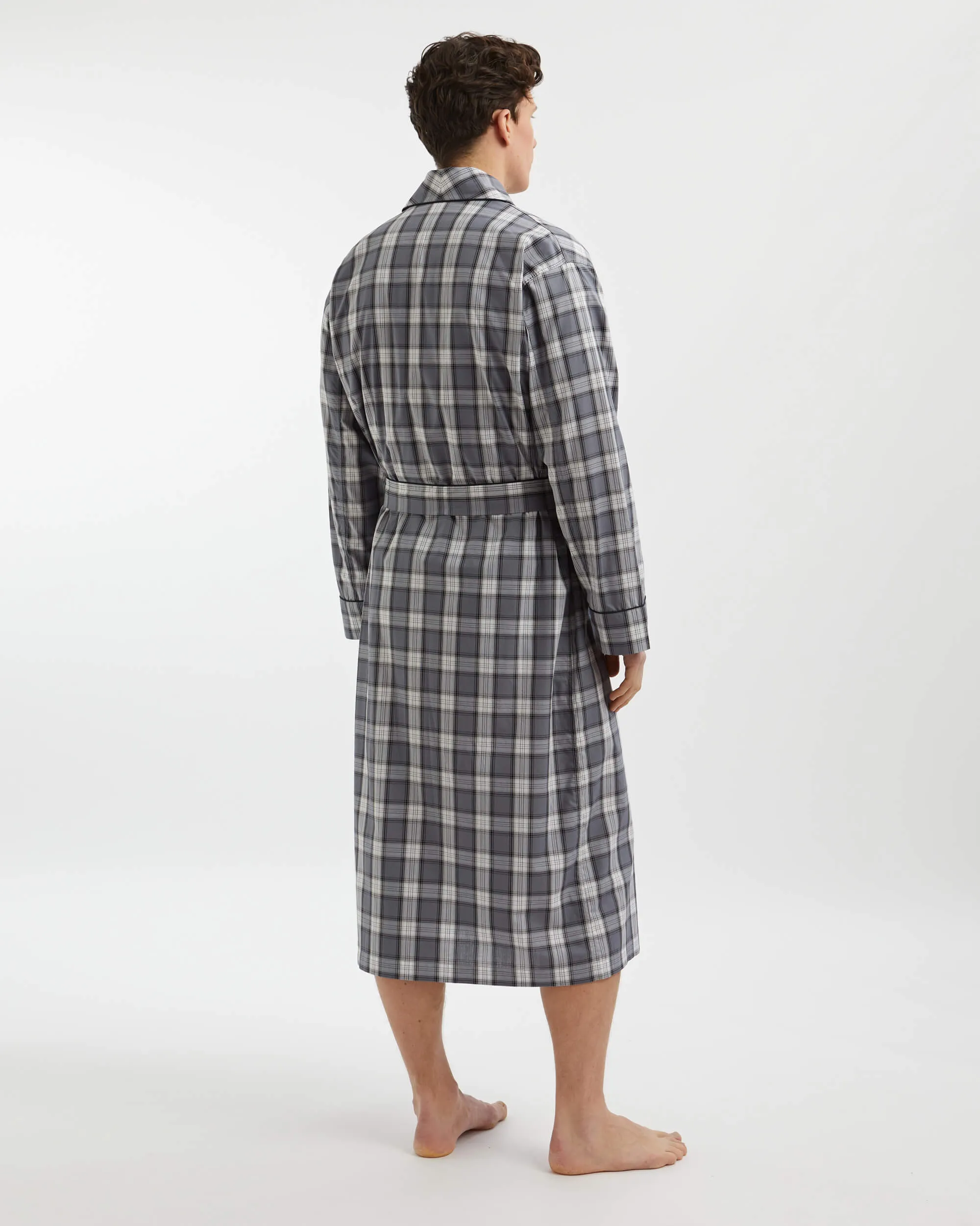 Men's Classic Cotton Dressing Gown - Alston Check