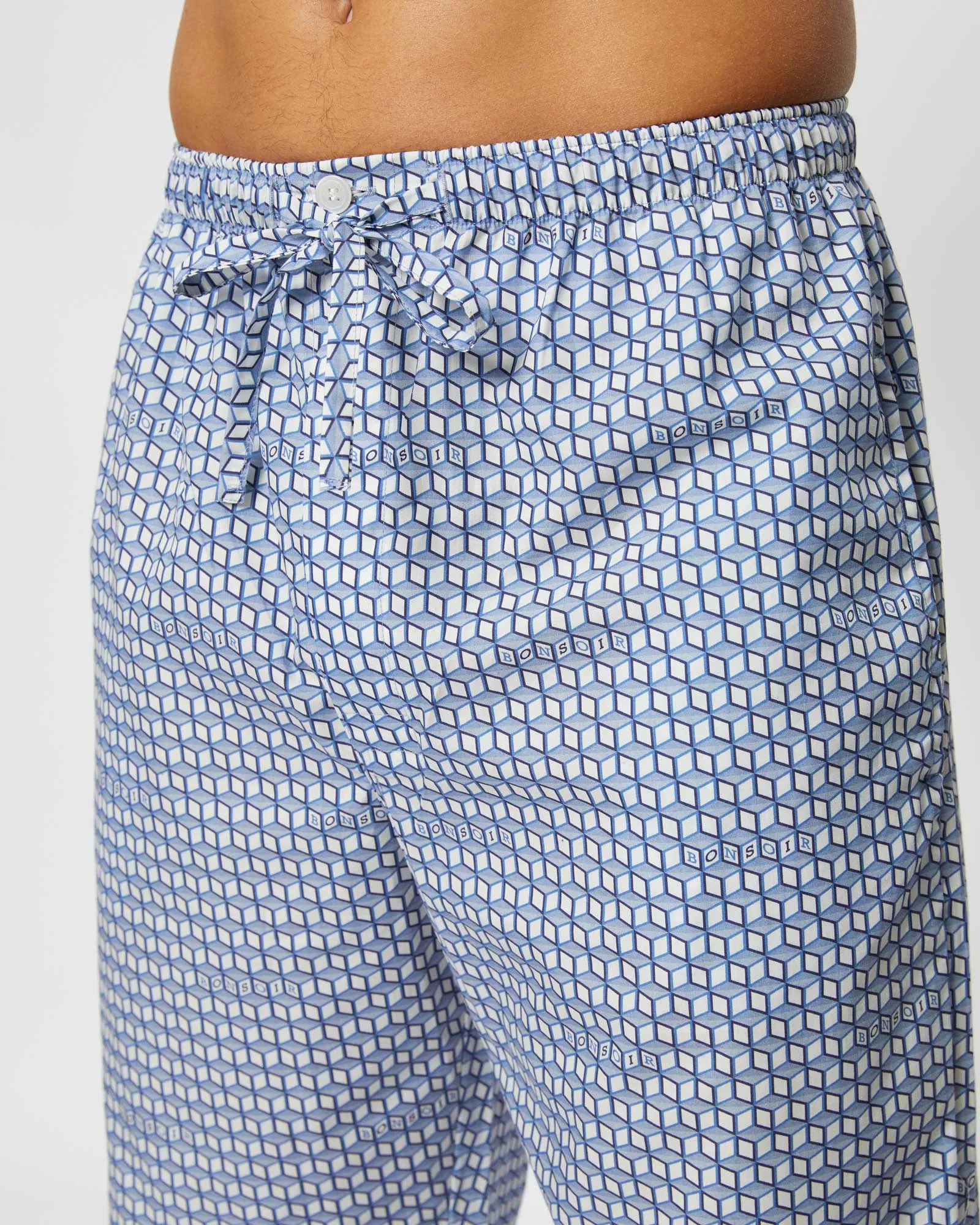 Men's Classic Cotton Pajama Pants - Belgrave Monogram