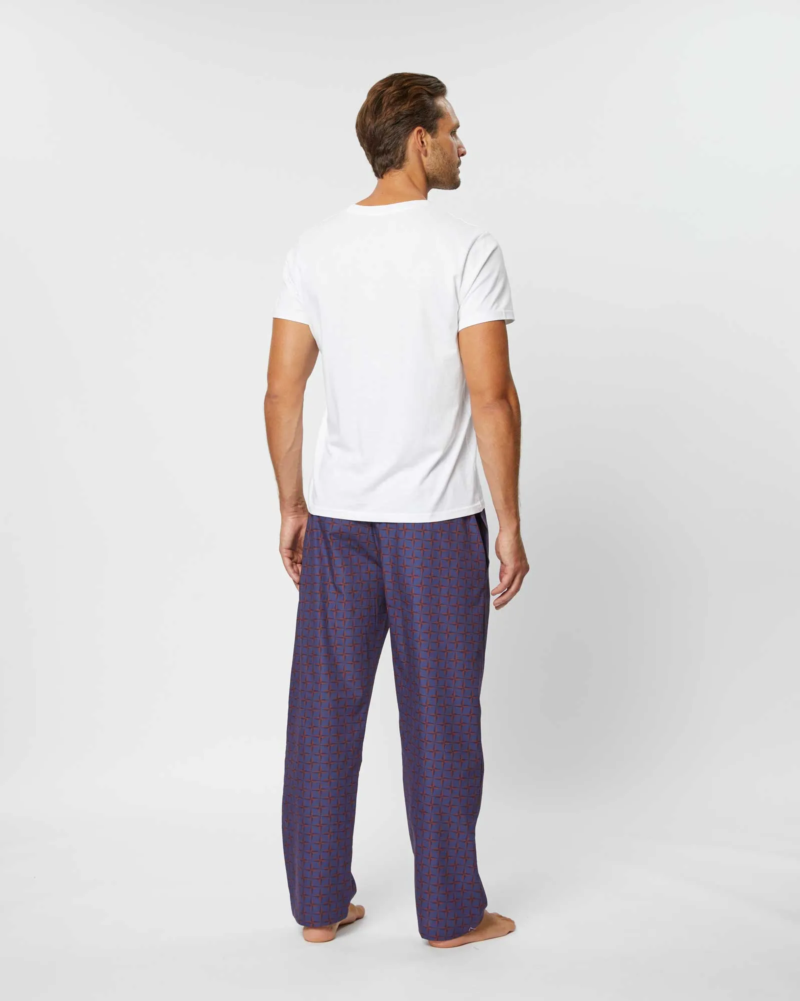 Men's Classic Cotton Pyjama Trousers - Norwick Star