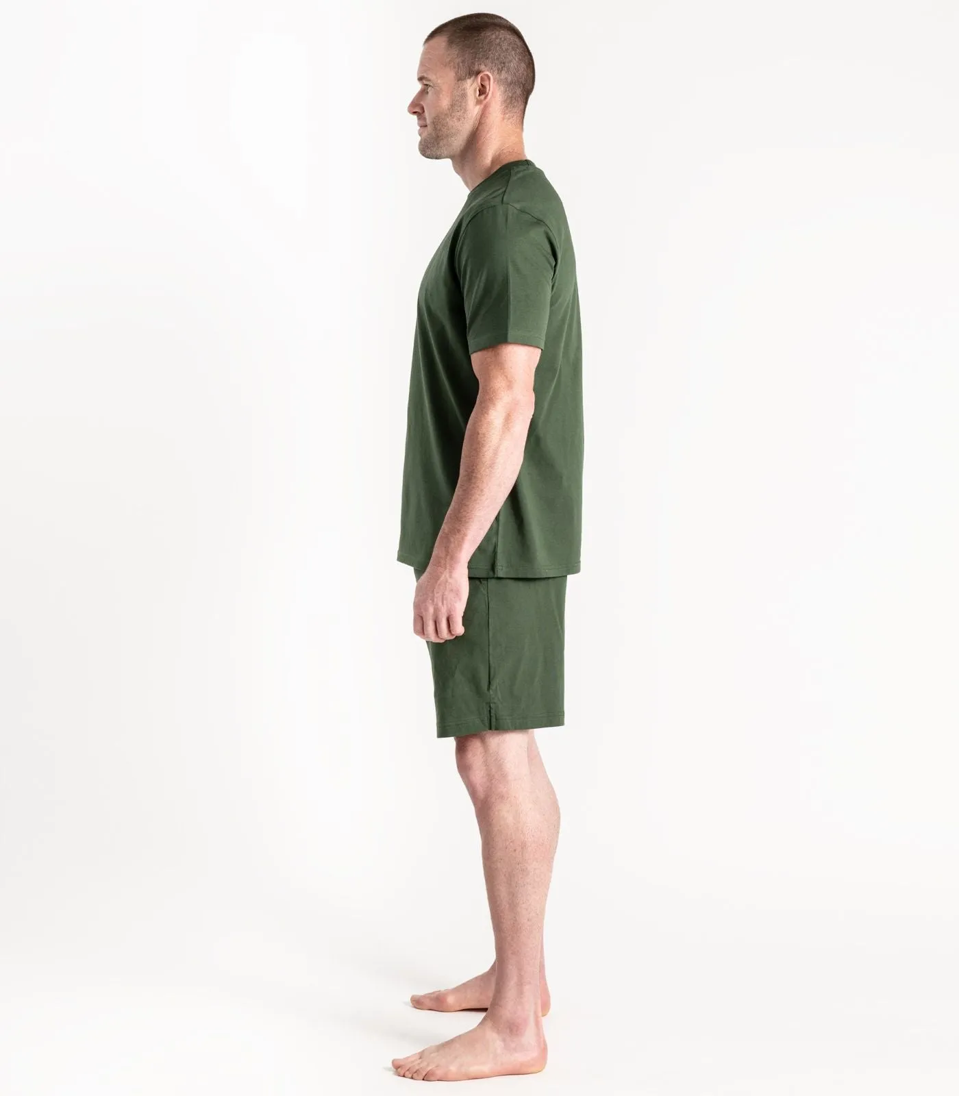 Men's Jersey Knit Short PJ Set