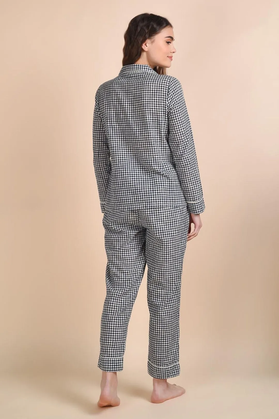 Navy Gingham Loungewear