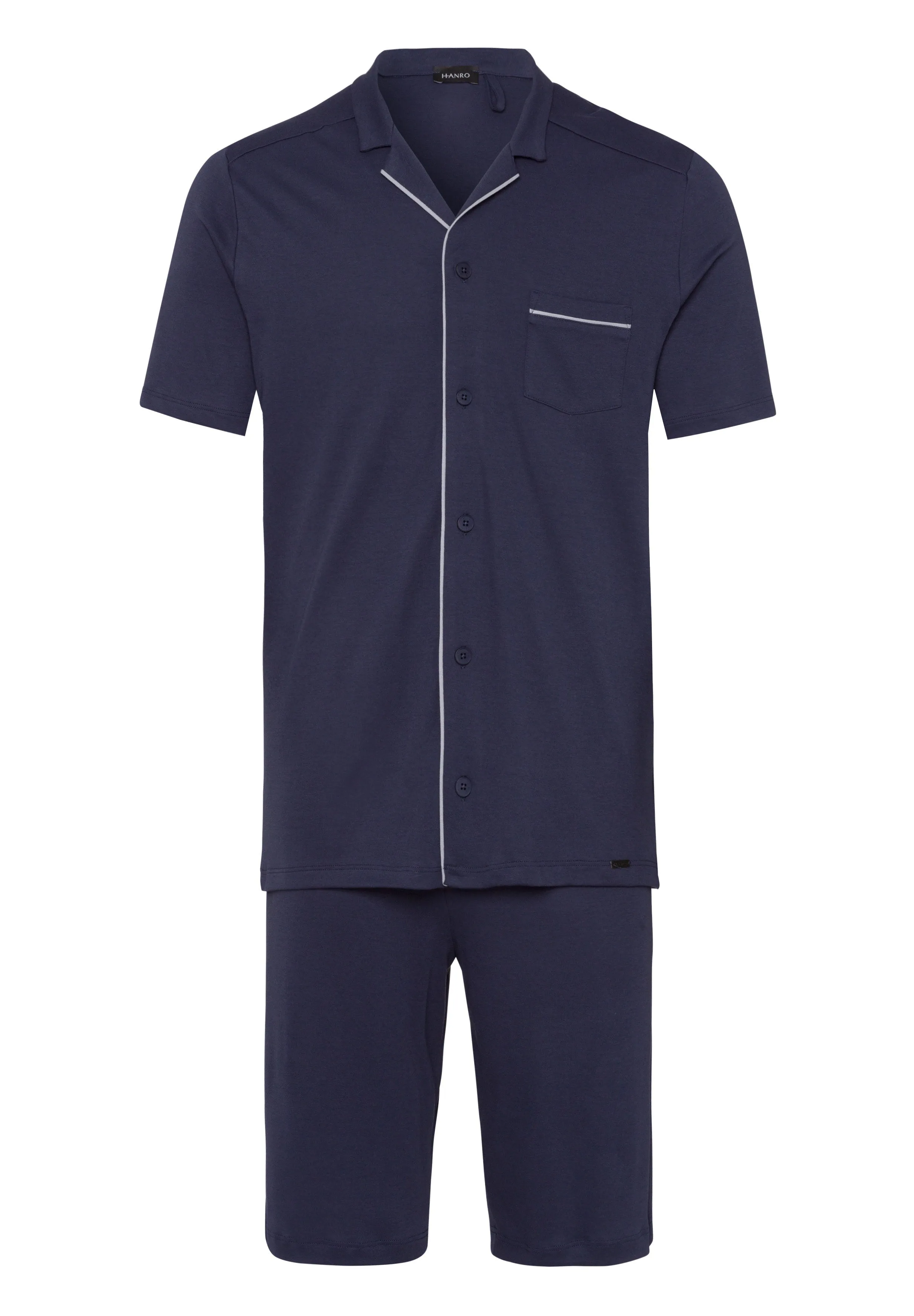 Night And Day Button Front Cotton Pajama Set | Black Iris 75586-496