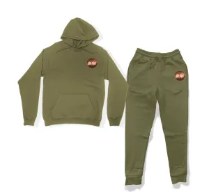 Olive Signature Tones Silicon Logo Sweatsuit