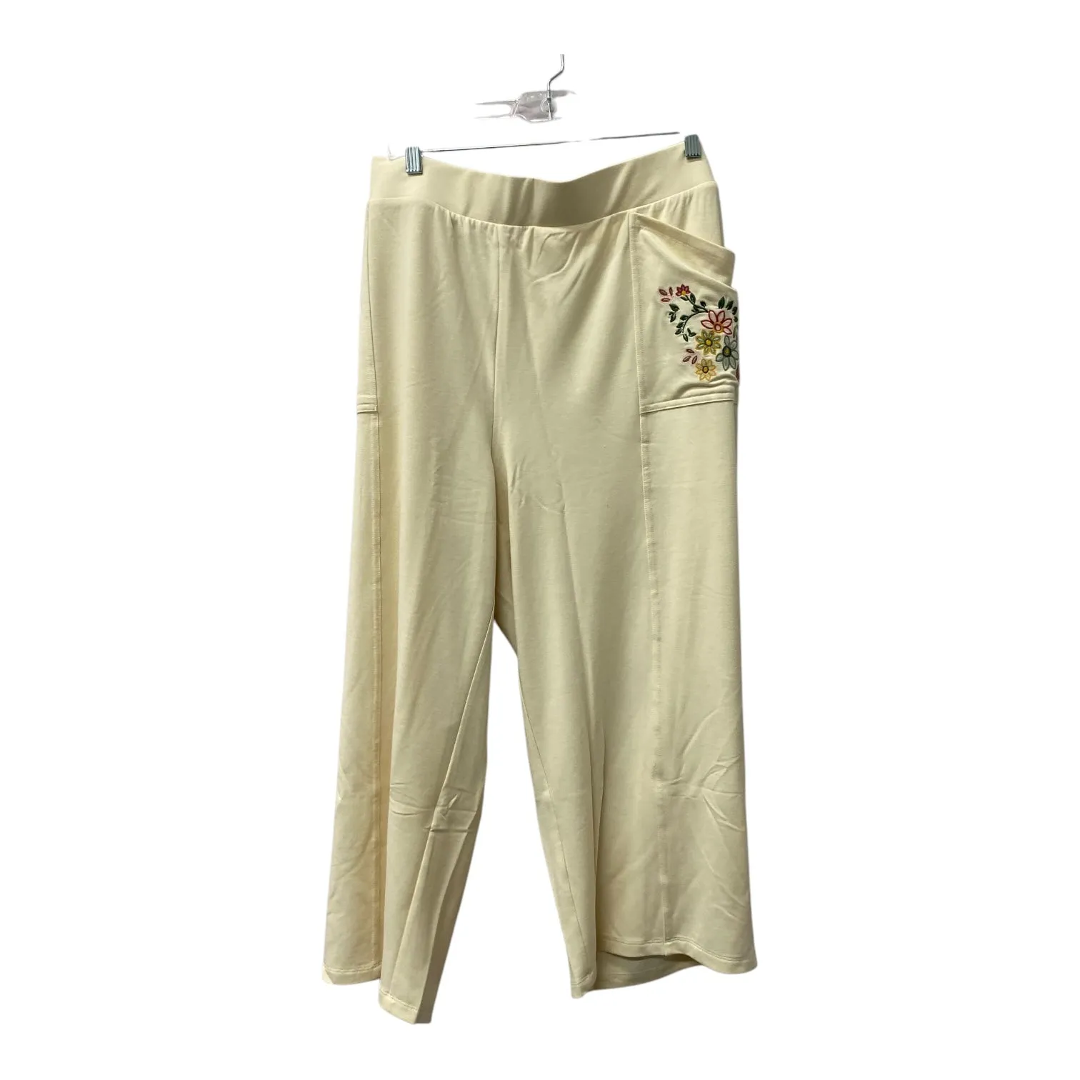 Pants Lounge By Logo In Cream, Size:22