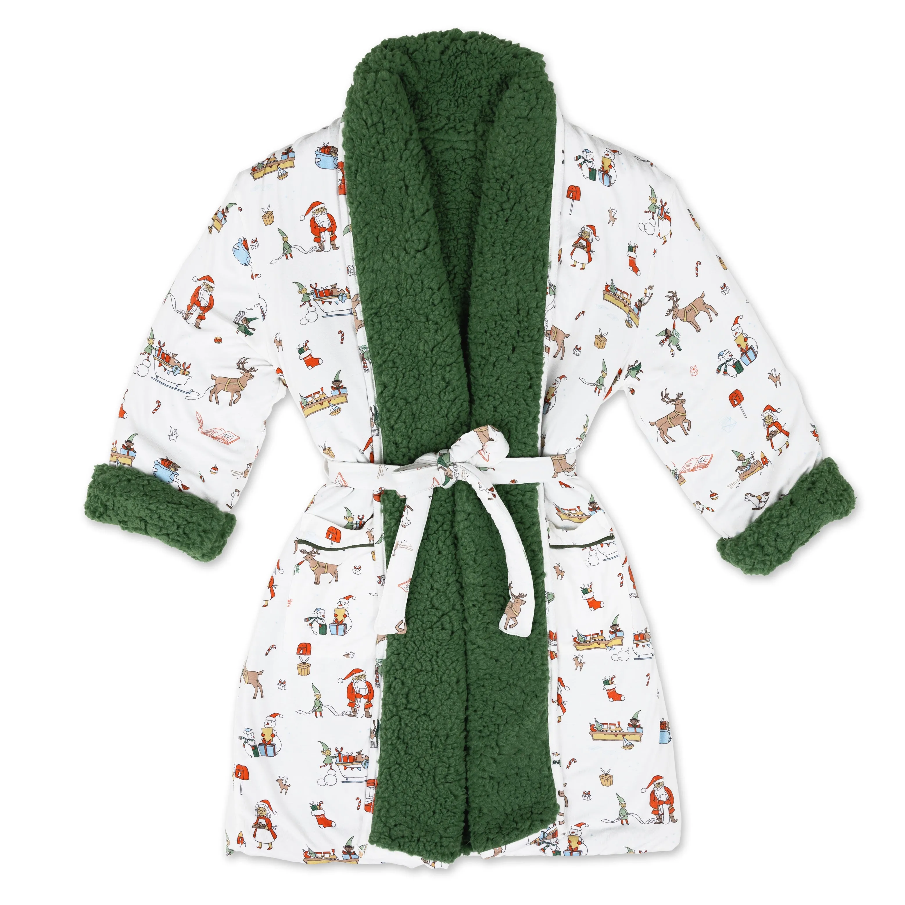 Santa's Workshop Adult Bamboo Sherpa Robe