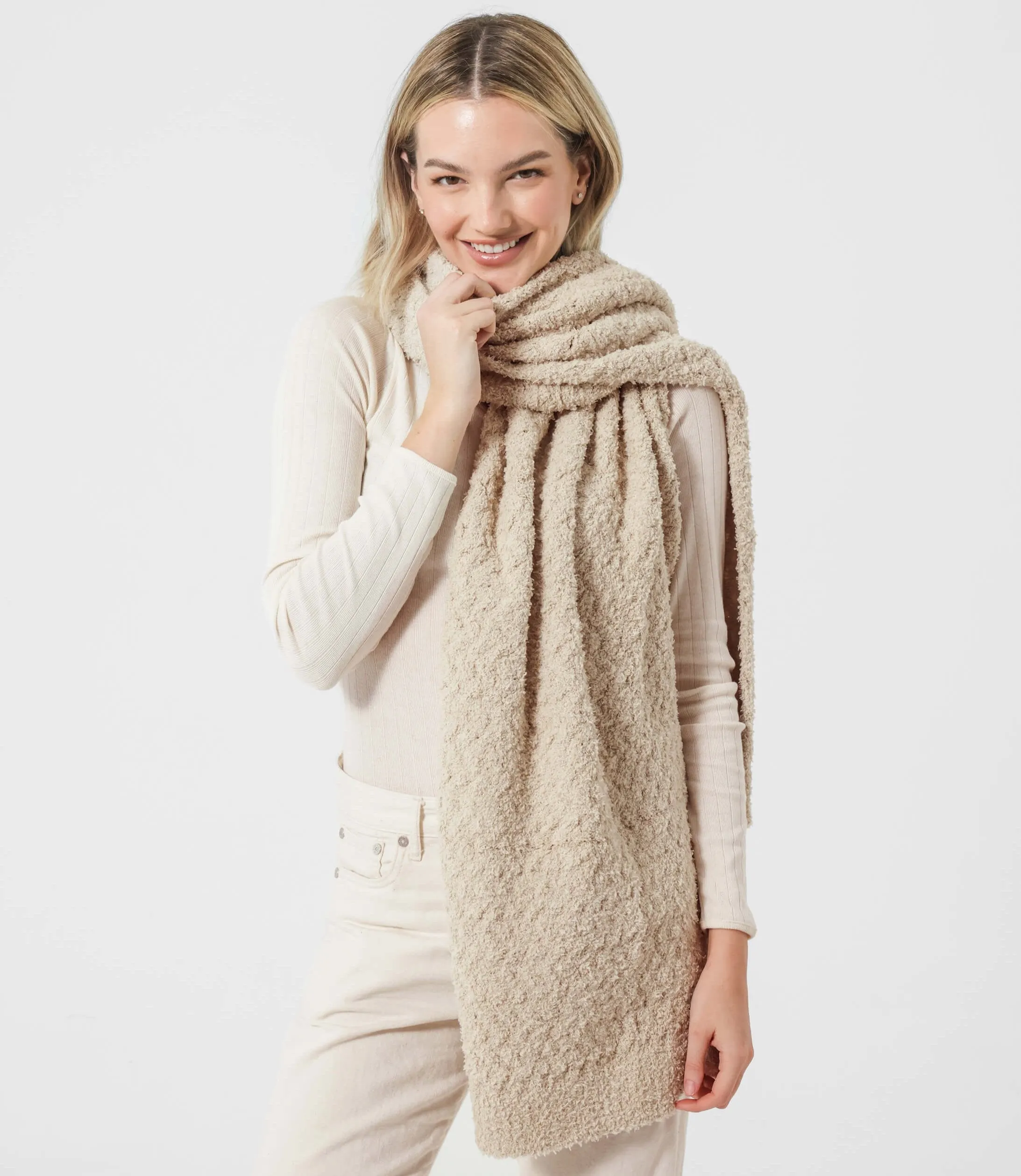 Snug Waffle Scarf