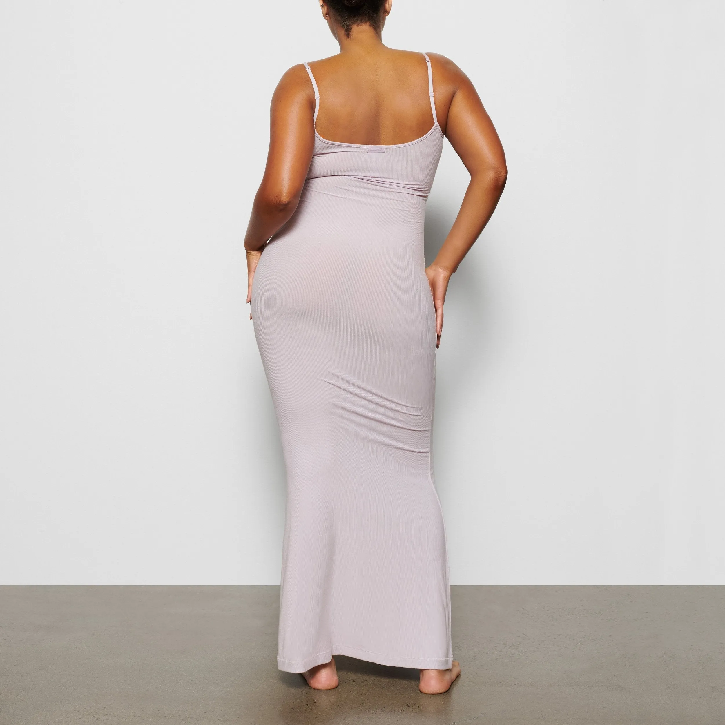 SOFT LOUNGE LONG SLIP DRESS | IRIS MICA