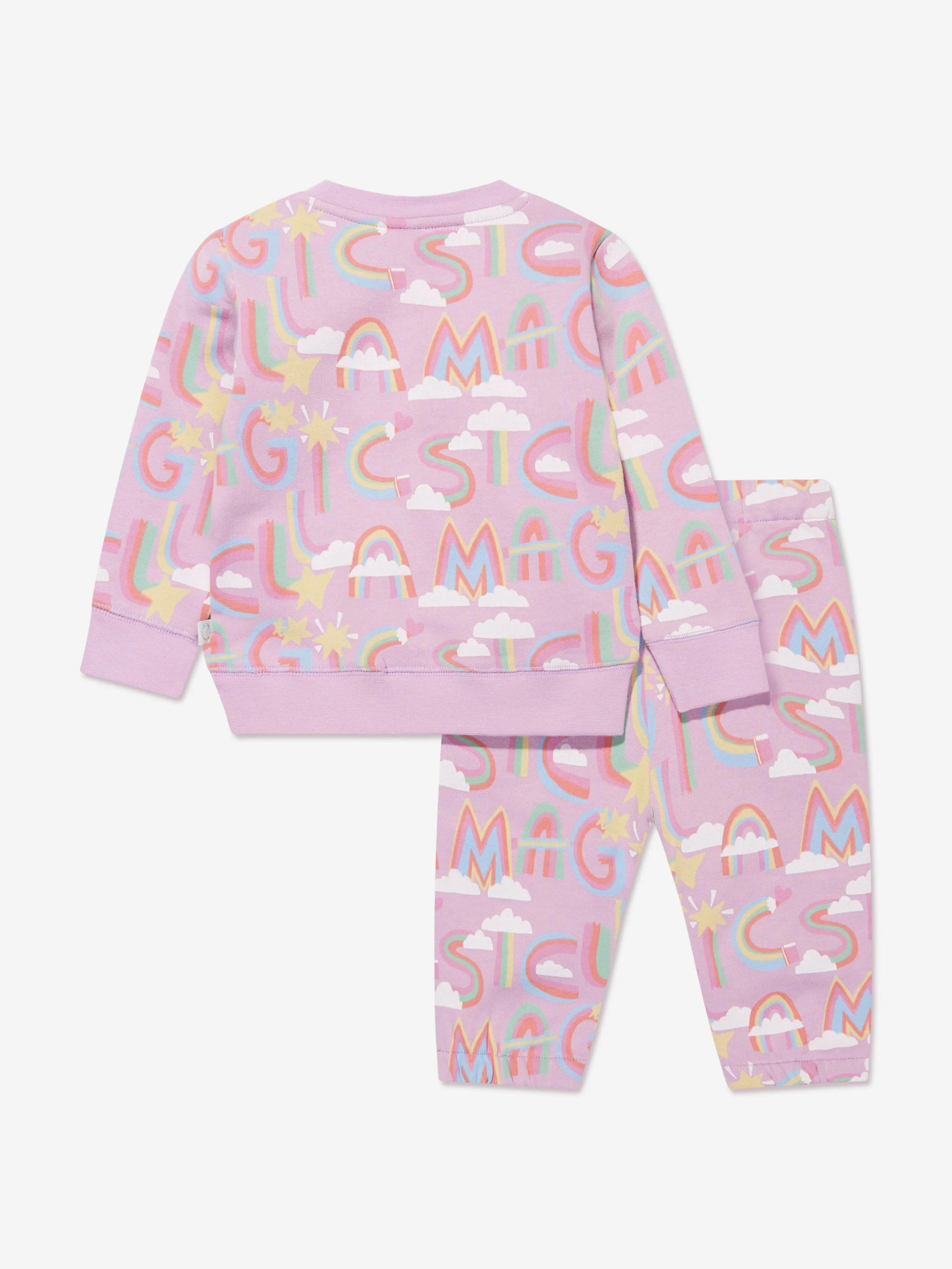 Stella McCartney Baby Girls Logo Tracksuit in Pink