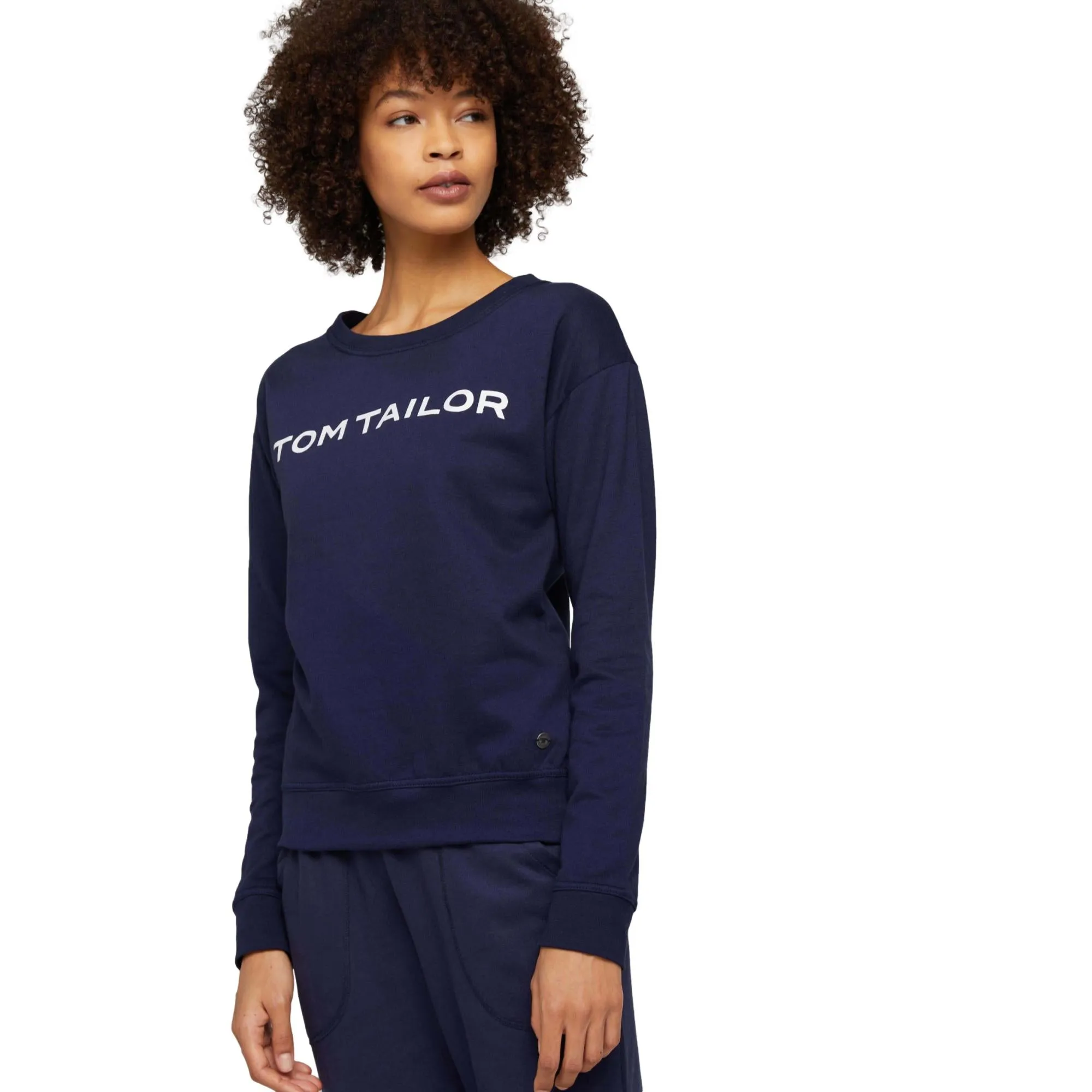 Tom Tailor Loungewear Sweatshirt - Navy Blue