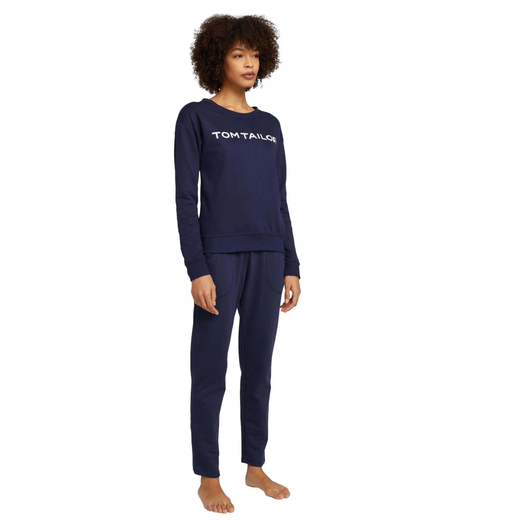 Tom Tailor Loungewear Sweatshirt - Navy Blue