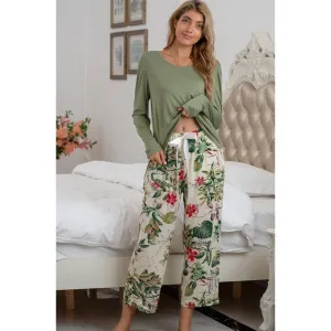 Tropical Sage Two Piece Pajama Set