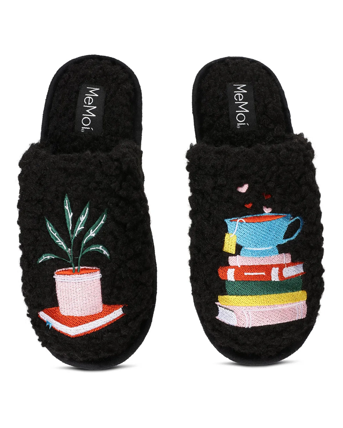 Women's Book Club Plush Slippers