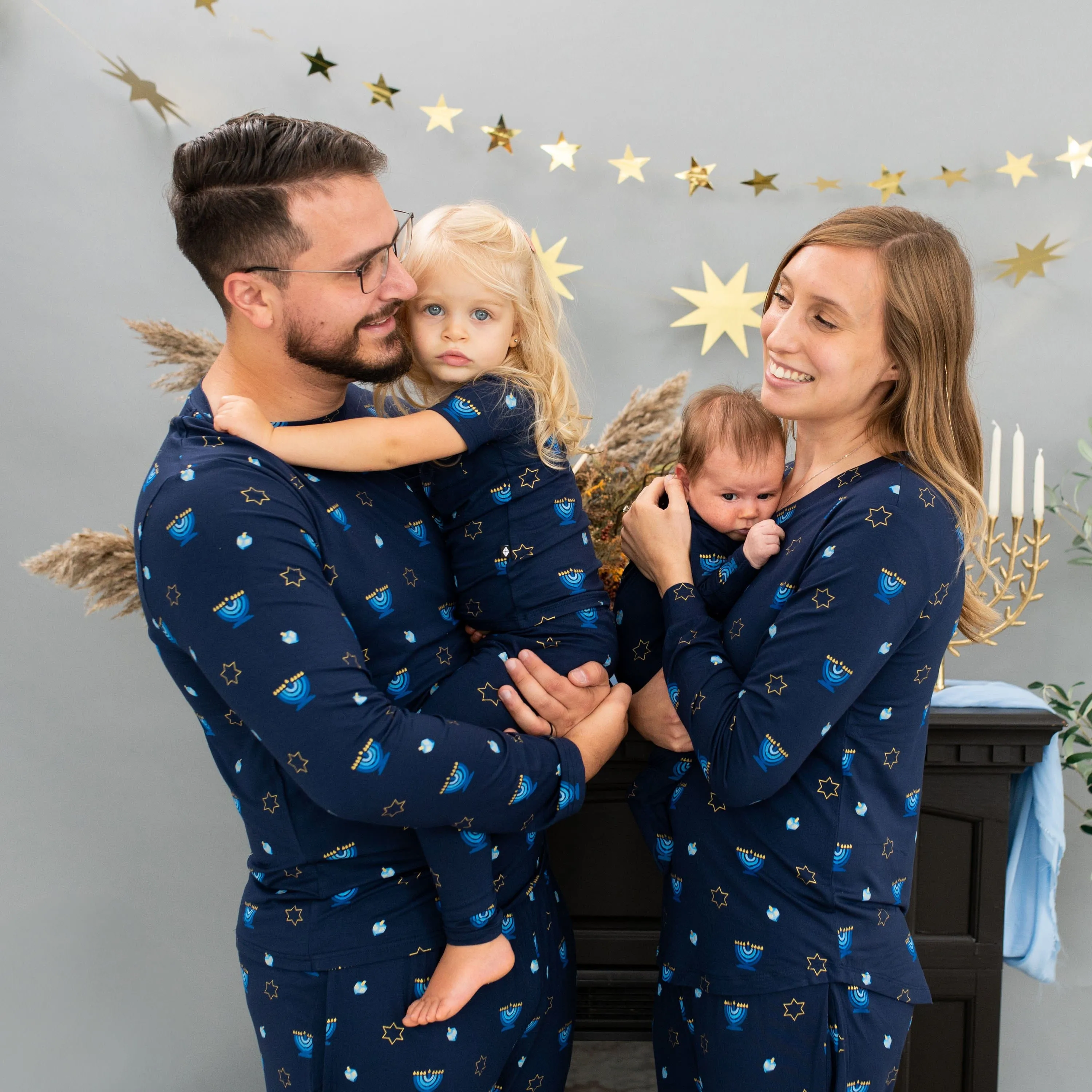 Women's Jogger Pajama Set in Hanukkah